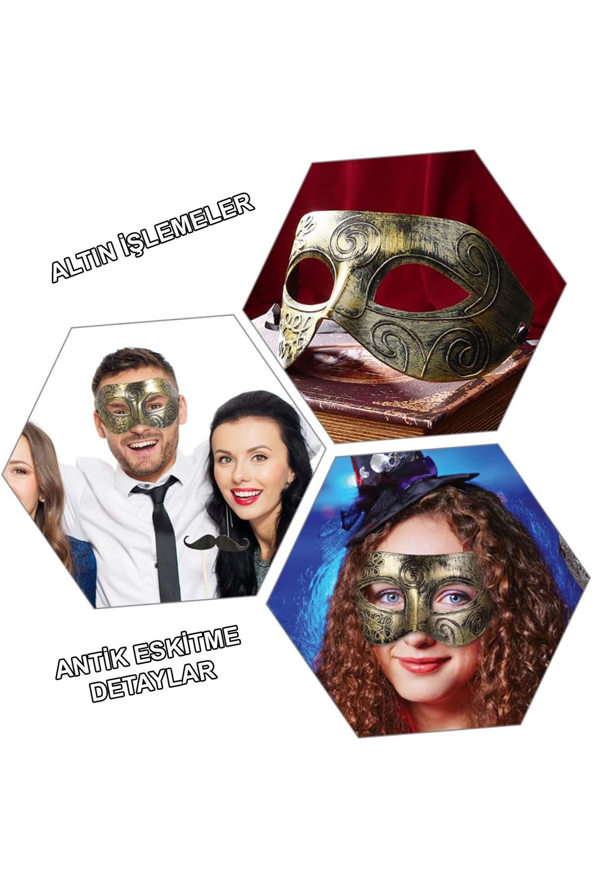 Antik Tarz Balo Maskesi