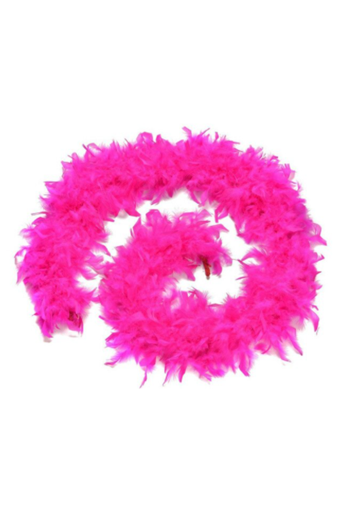 Fuşya Renk Kabarık Tüylü Otriş Boa Gerçek Tüy Dekorasyon