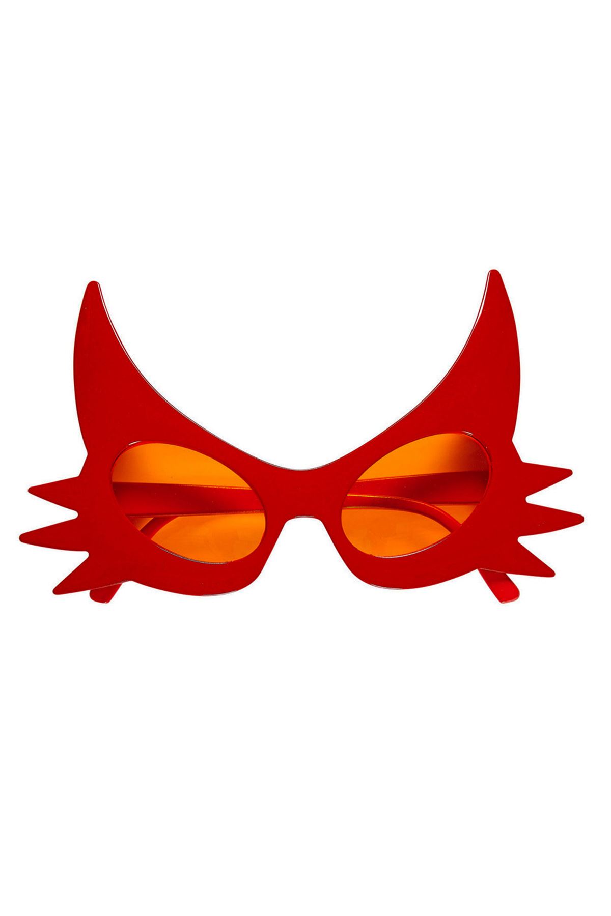 Kırmızı Renk Bıyık Tasarımlı Kedi Gözlüğü