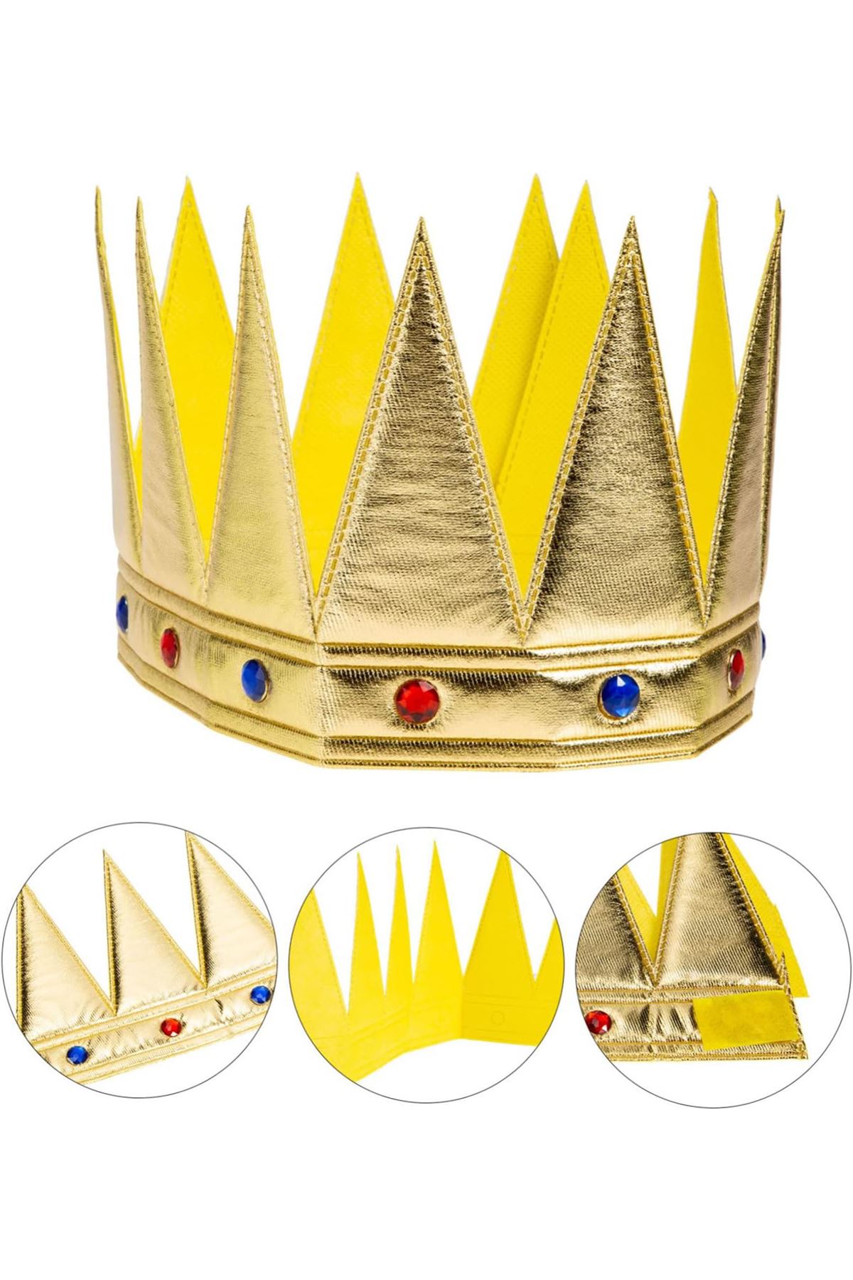 Kral Kraliyet Tacı Yetişkin Çocuk Uyumlu