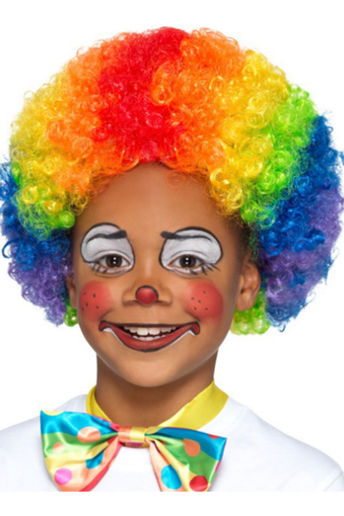 Rengarenk Kıvırcık Afro Peruk Bonus Saç