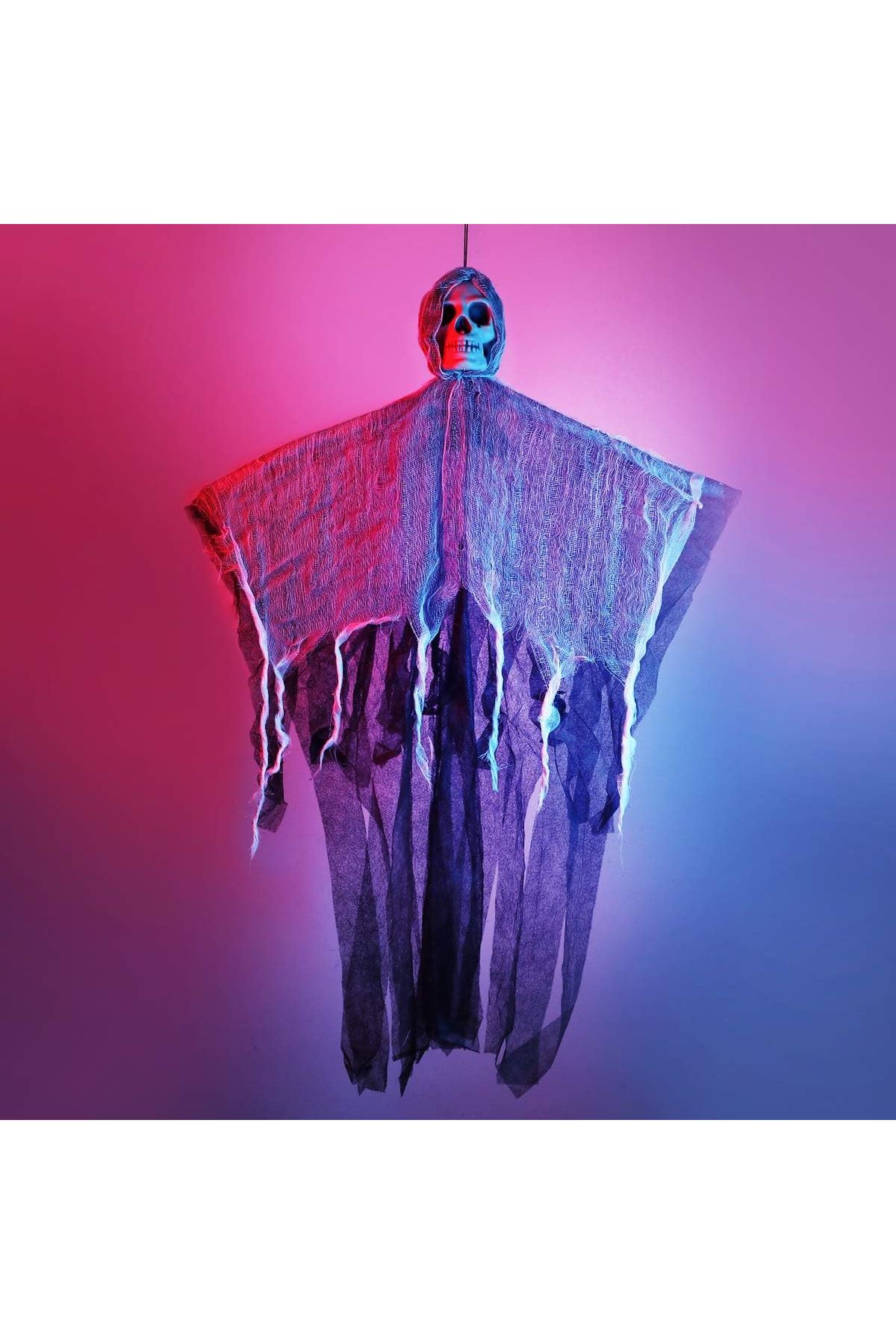 Ürpertici Kuru Kafa Hayalet Saçaklı Dekor