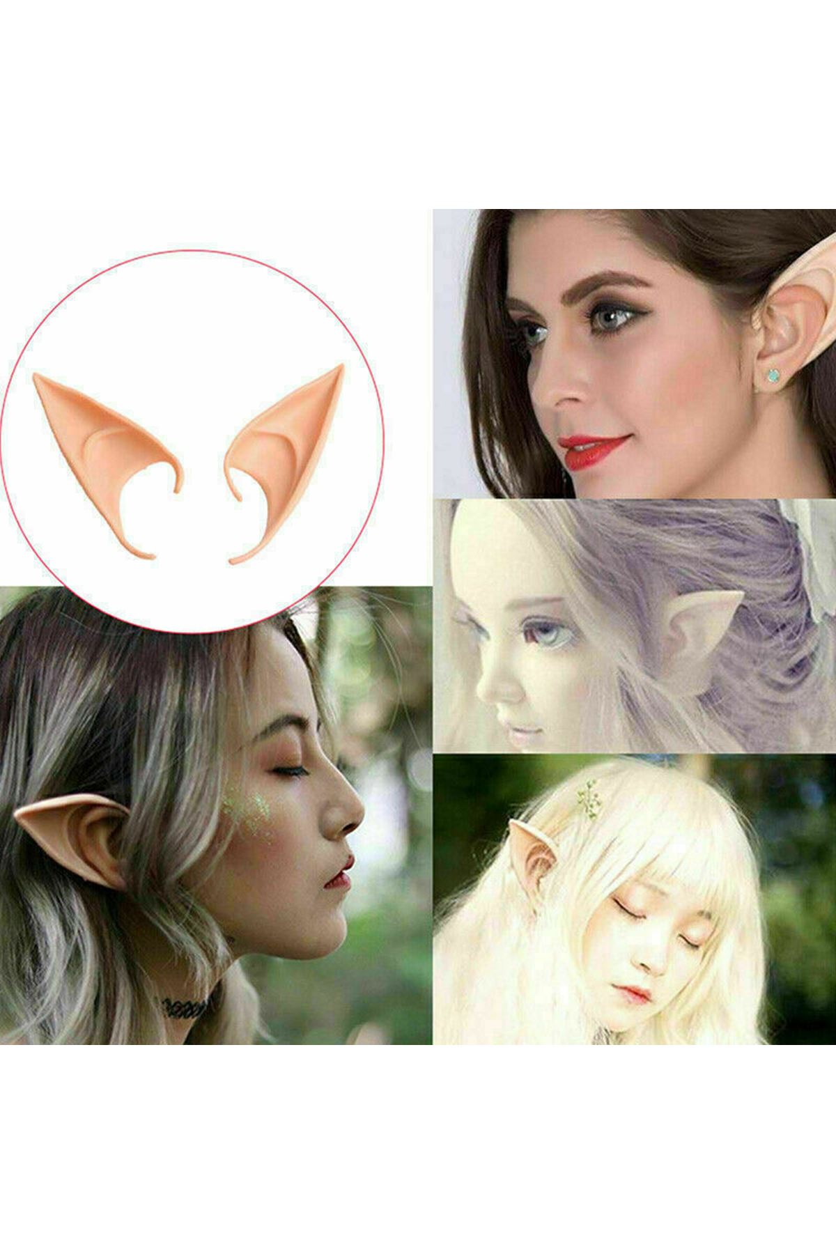 Yumuşak Malzemeden İmal Lateks Elf Kulağı 1 Çift