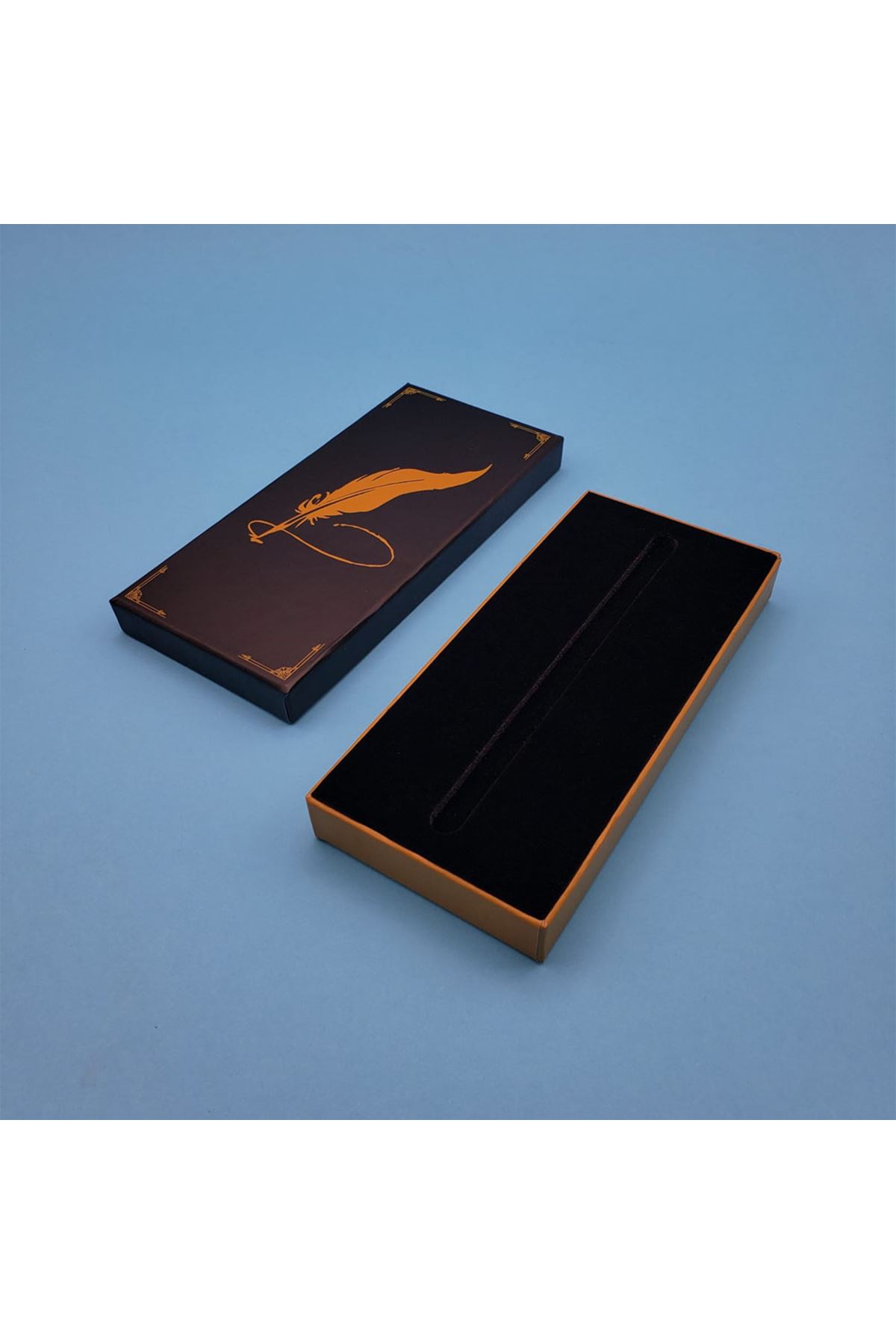 Hediyelik Kalem Kutusu Tüylü Kalem Motifli