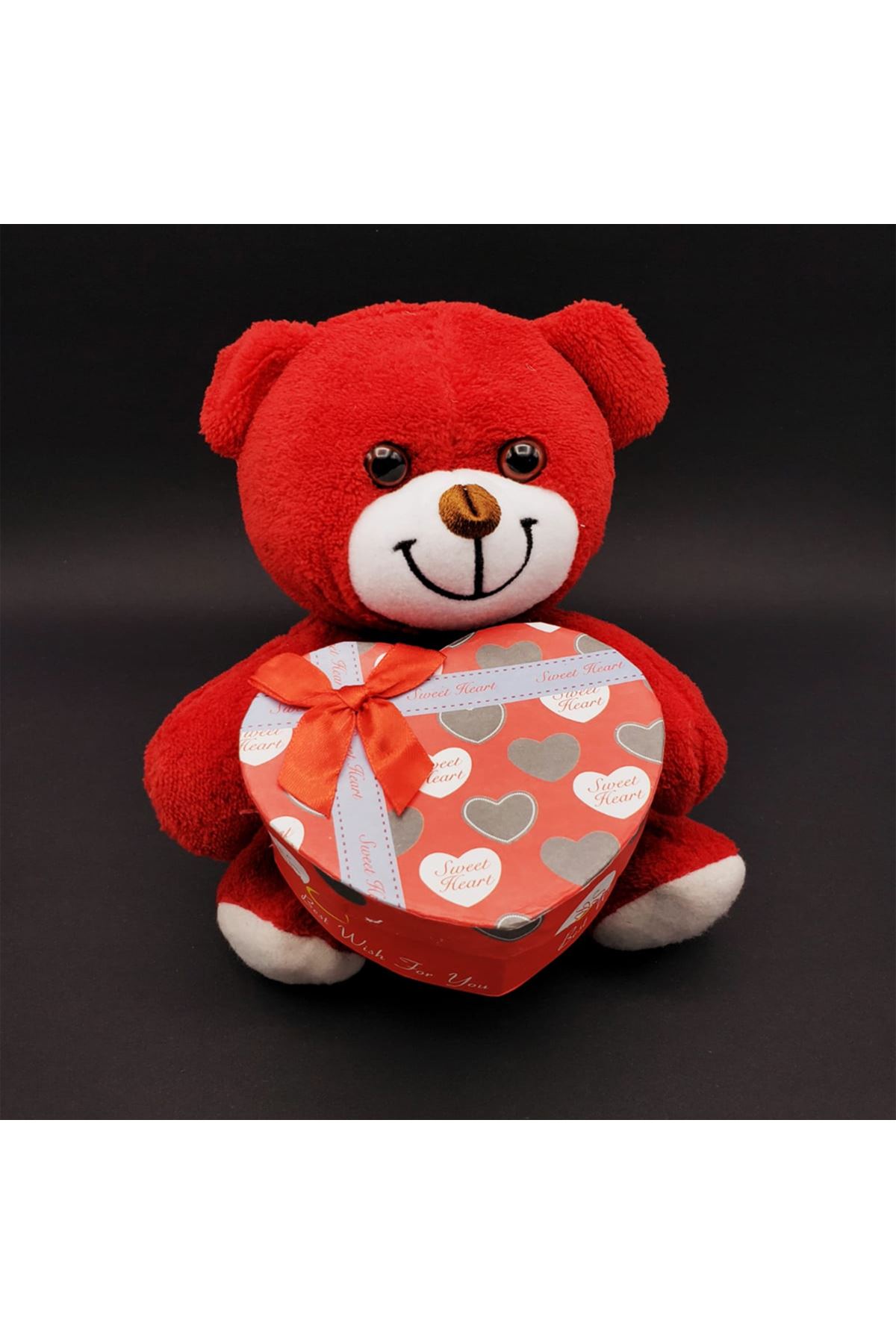 Hediyelik Kırmızı Kutulu Ayıcık