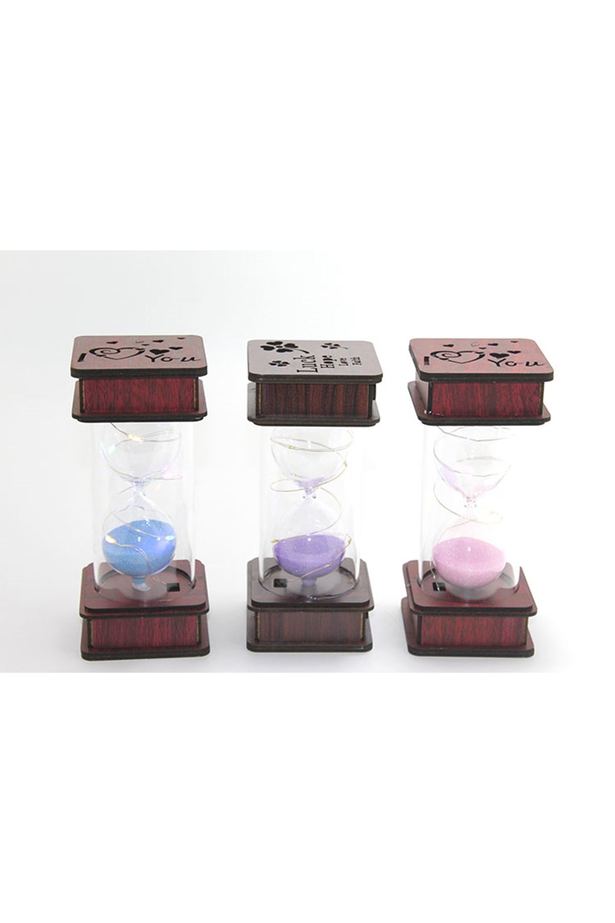 Ahşap Ledli Kum Saati Model 1