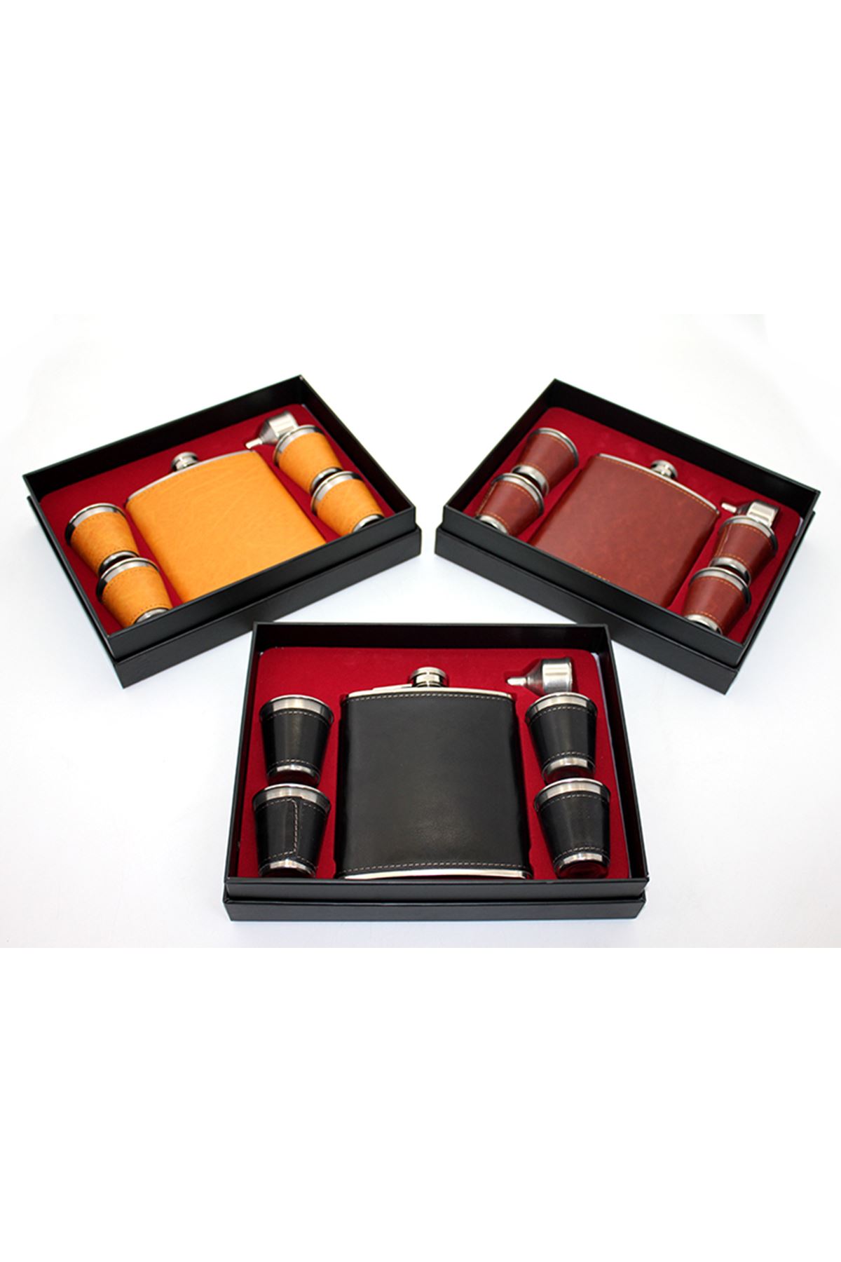 Derili 4 Shot Bardaklı Matara Seti