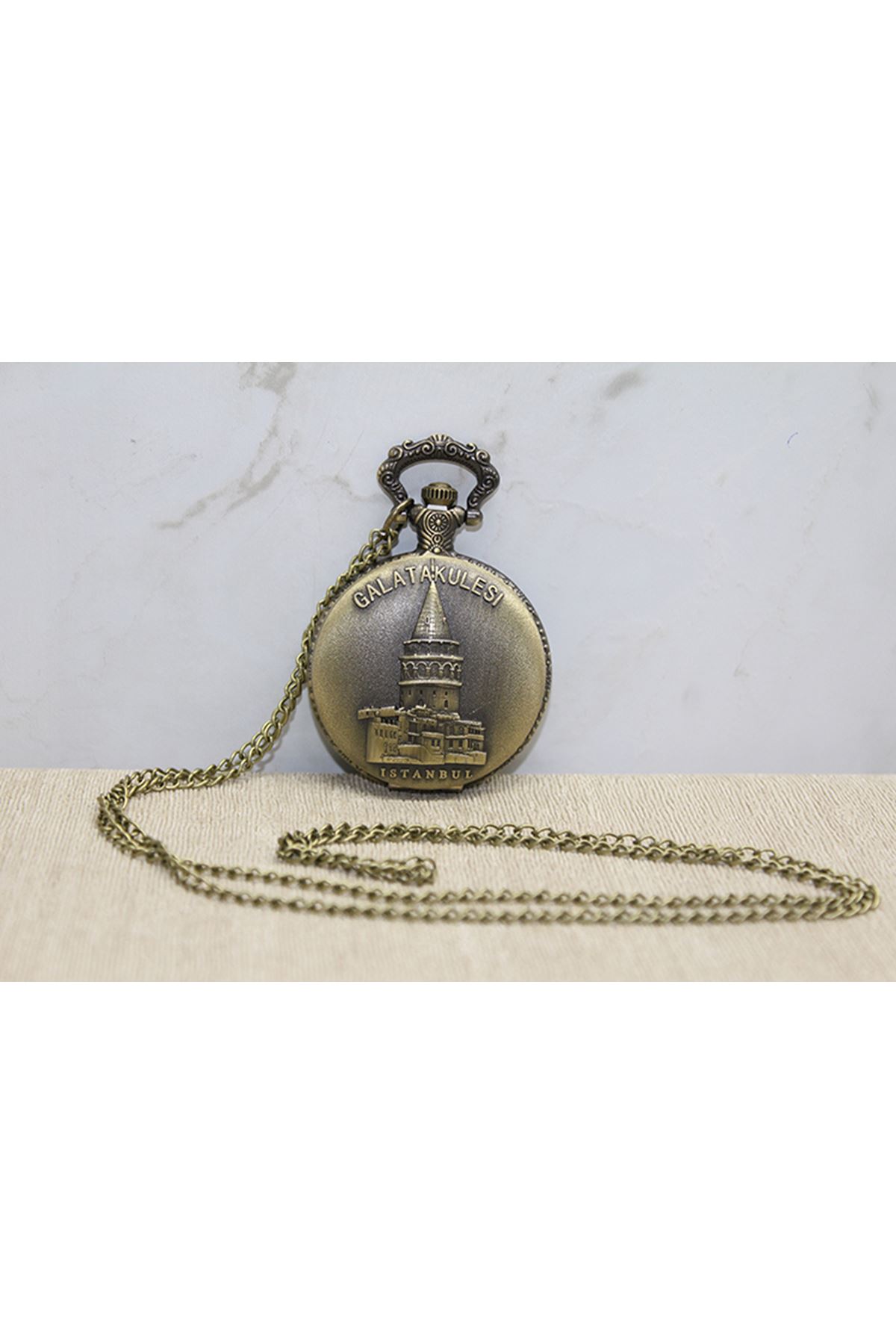 Galata Kulesi Tasarımlı Köstekli Saat