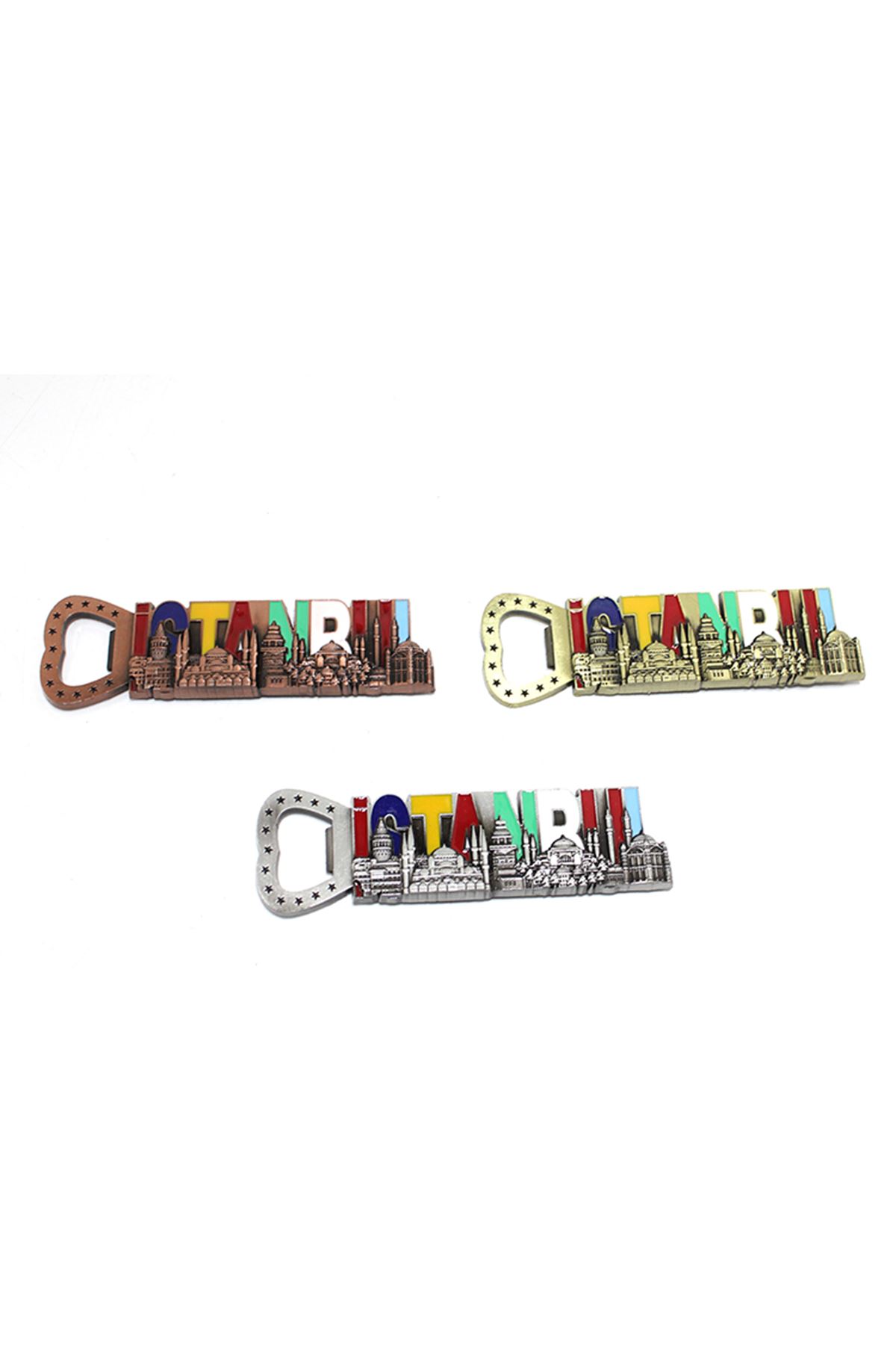 İstanbul Yazısı Metal Magnet Ve Açacak