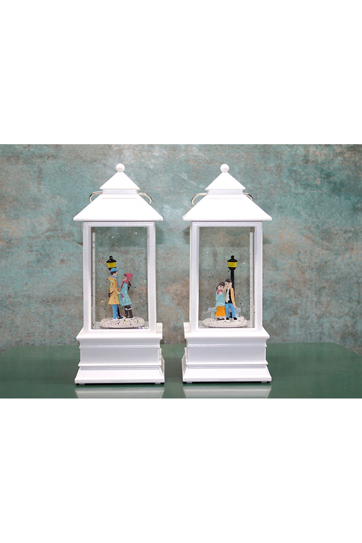 Kış Masalı Tasarımı Işıklı Müzikli Kar Küresi