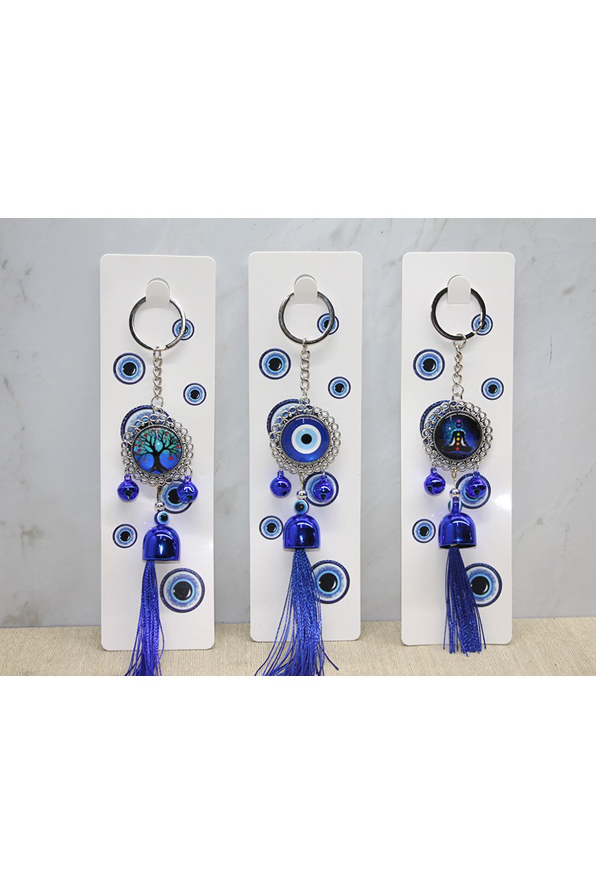 Metal Nazar Boncuğu Anahtarlık