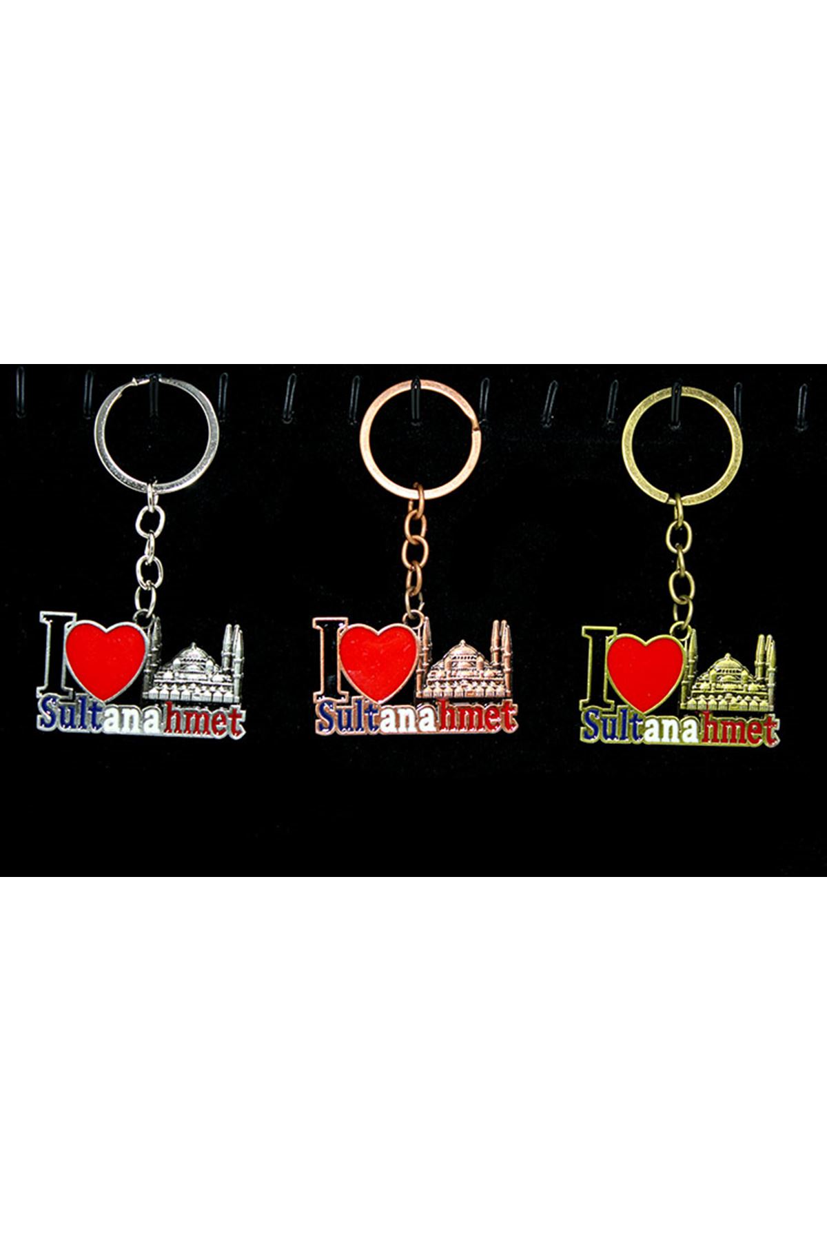 Metal Sultanahmet Anahtarlık (I Love Sultanahmet)