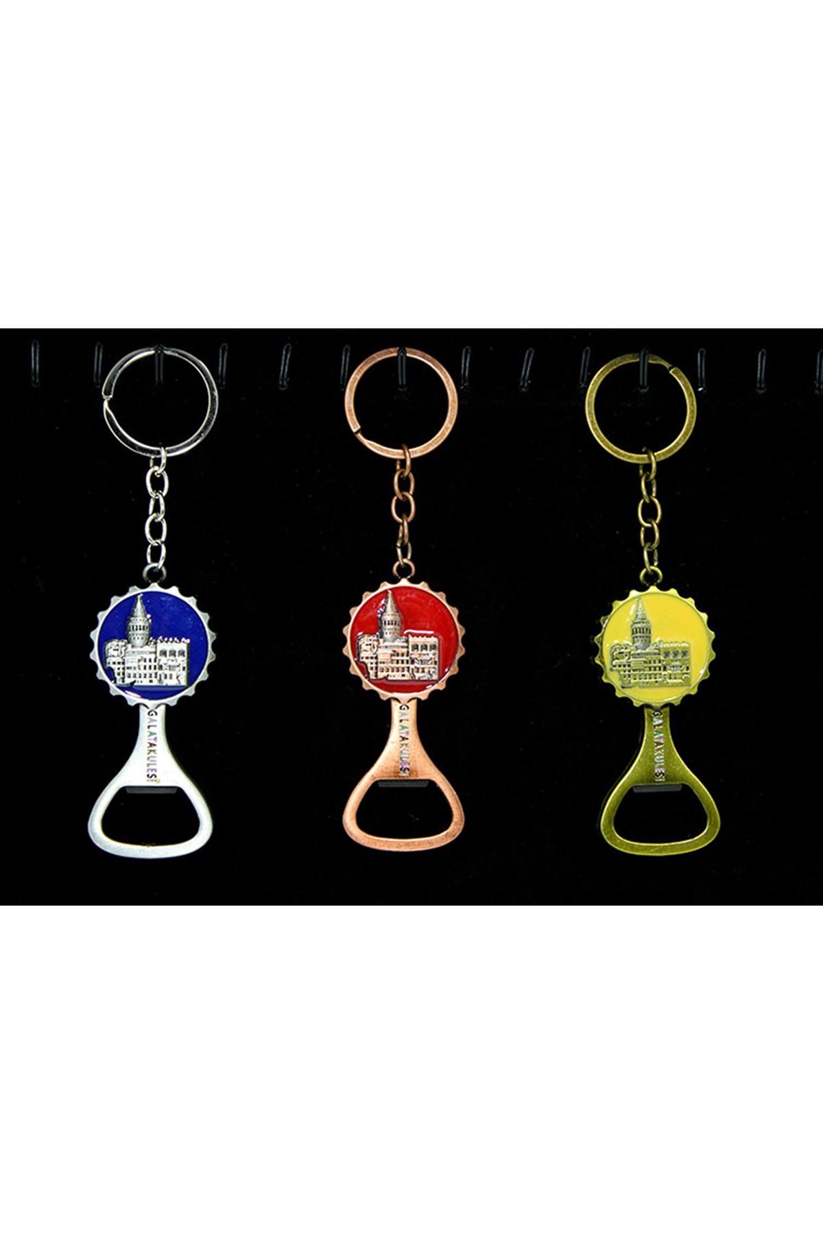 Metal Galata Kulesi Anahtarlık Ve Açacak Model 2