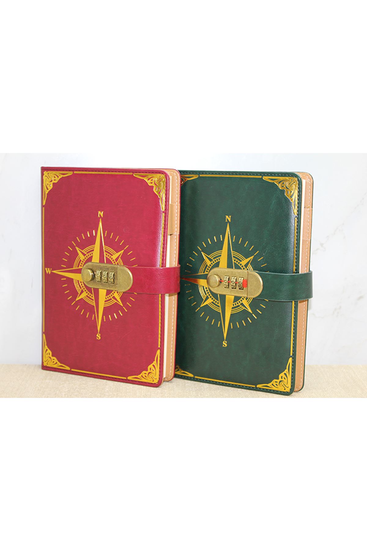 Özel Tasarım Şifreli Deri Defter