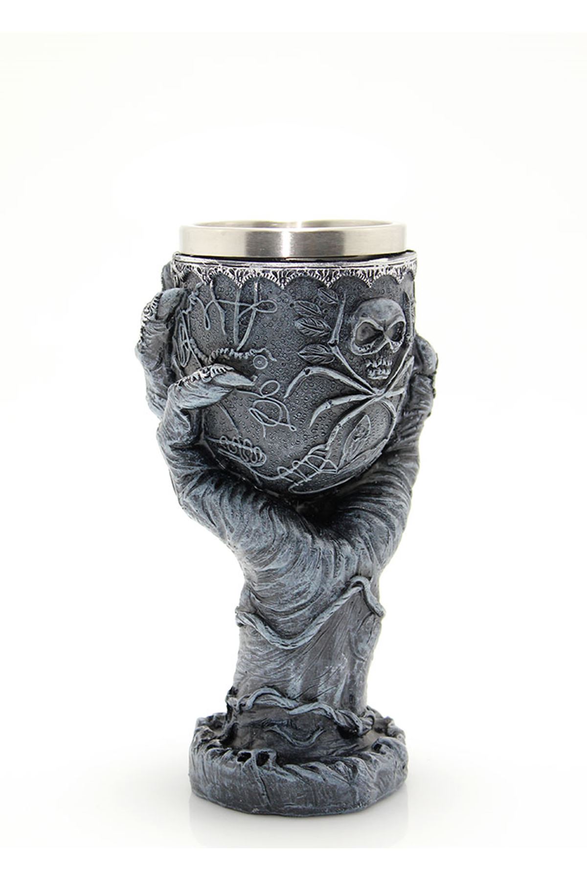 Paslanmaz Çelik El Tasarımı Kadeh Bardak Model 1