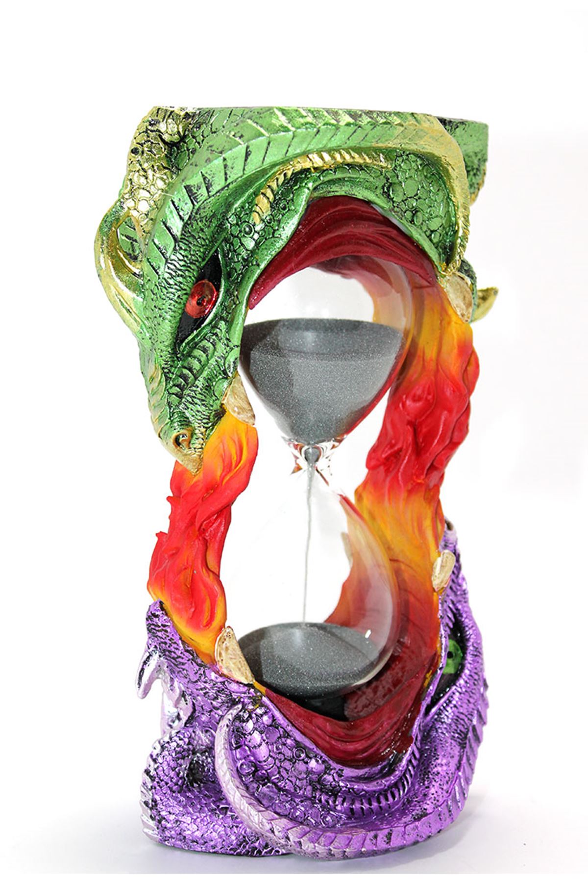 Polyester Dragon Tasarımlı Kum Saati Model 1