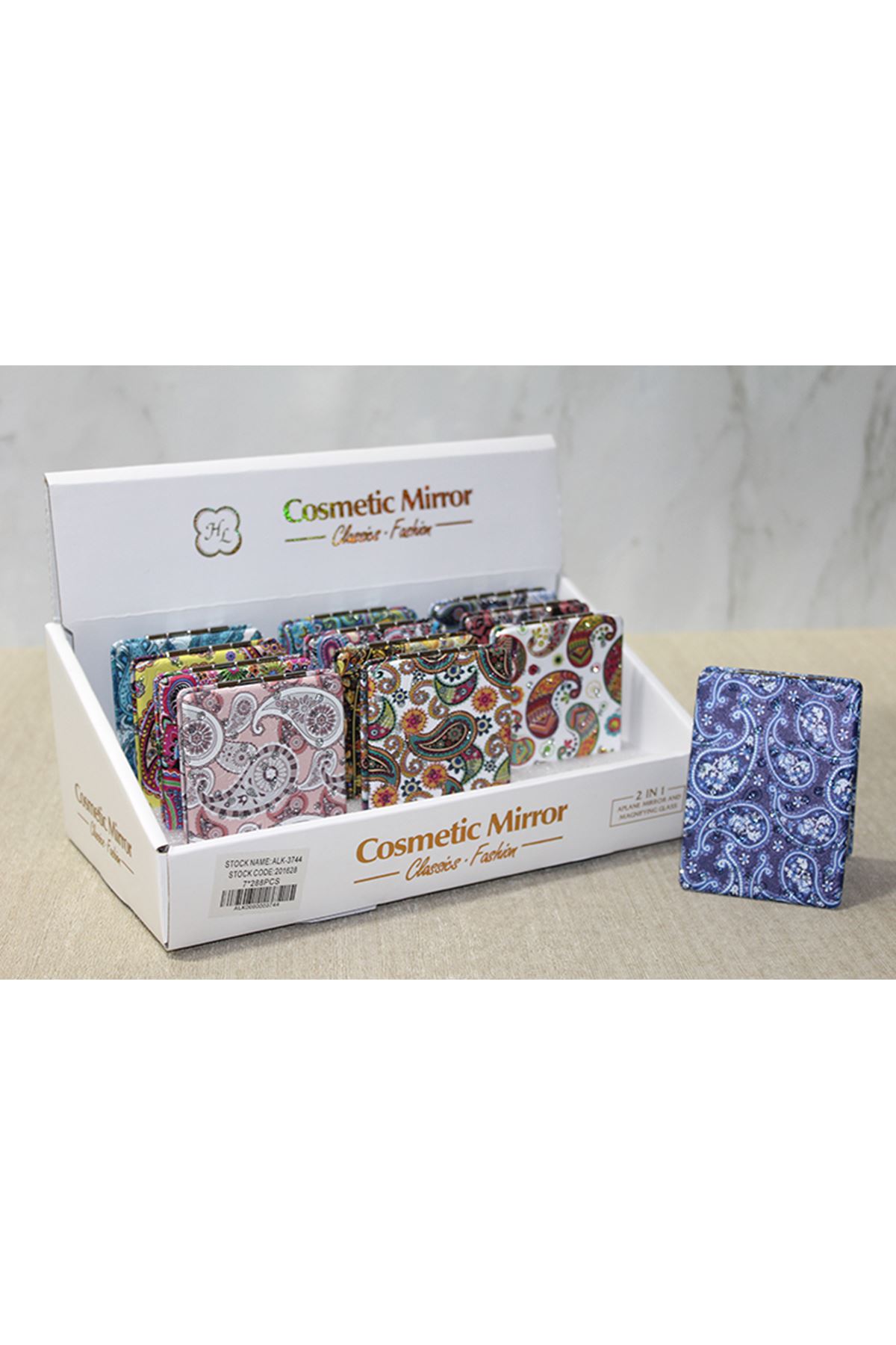 Taşlı El Aynası Dikdörtgen İnce Model 5