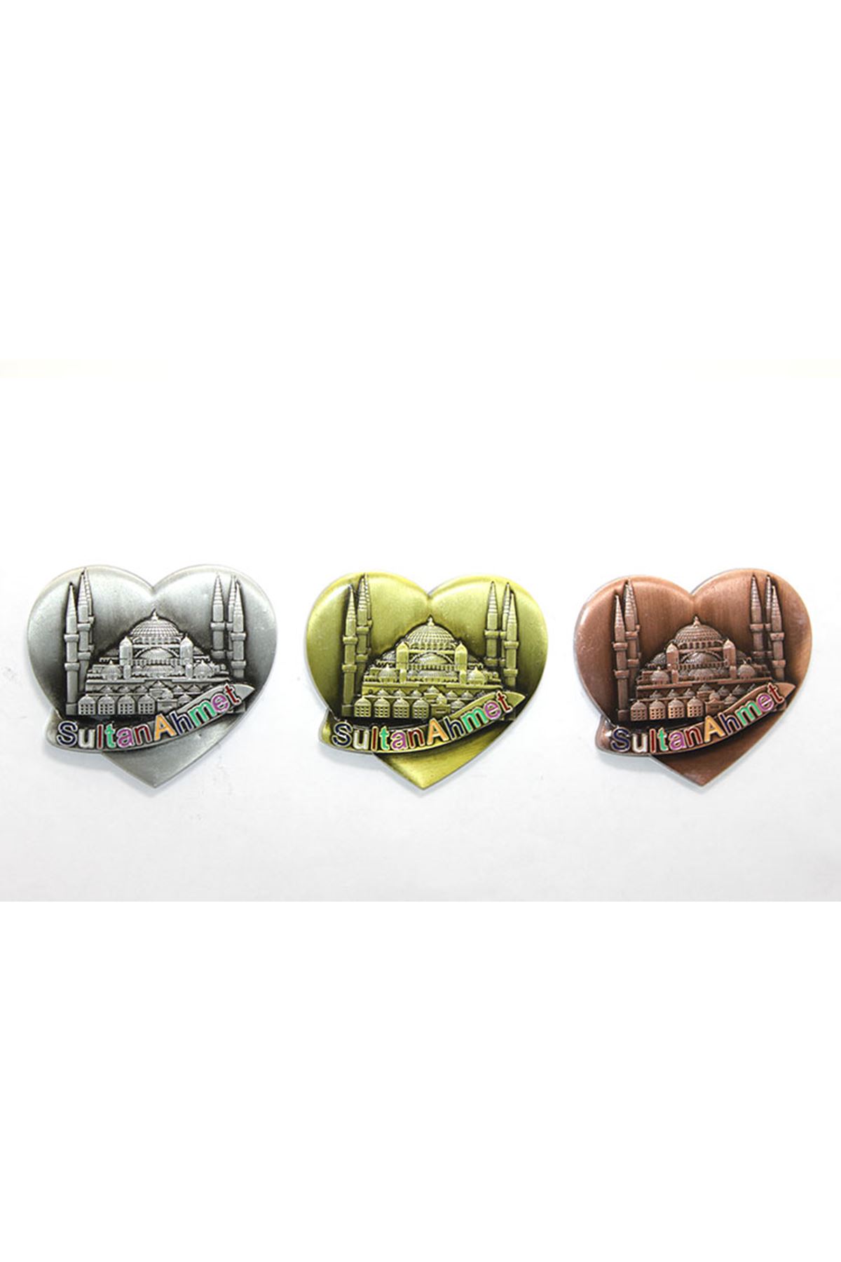 Yöresel Sultanahmet Magnet Kalp Tasarımlı
