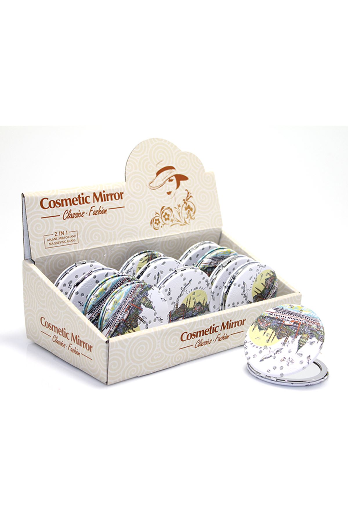 Yöresel Taşlı El Aynası Model 2