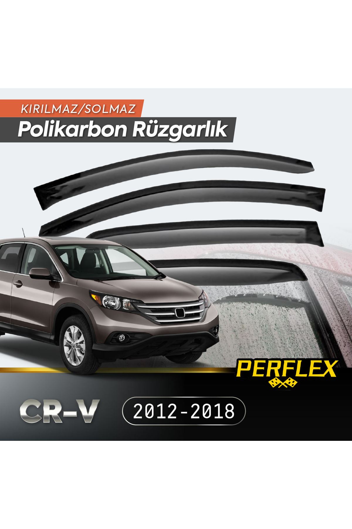 Honda CR-V 2012-2018 Cam Rüzgarlığı V2 Düz