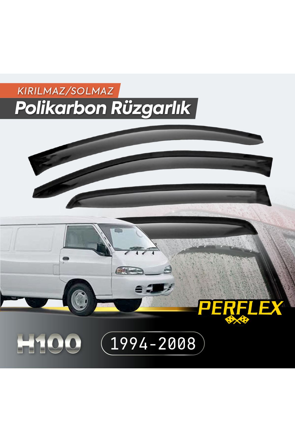 Hyundai H100 Minibüs 1994-2008 Cam Rüzgarlığı V2 Düz