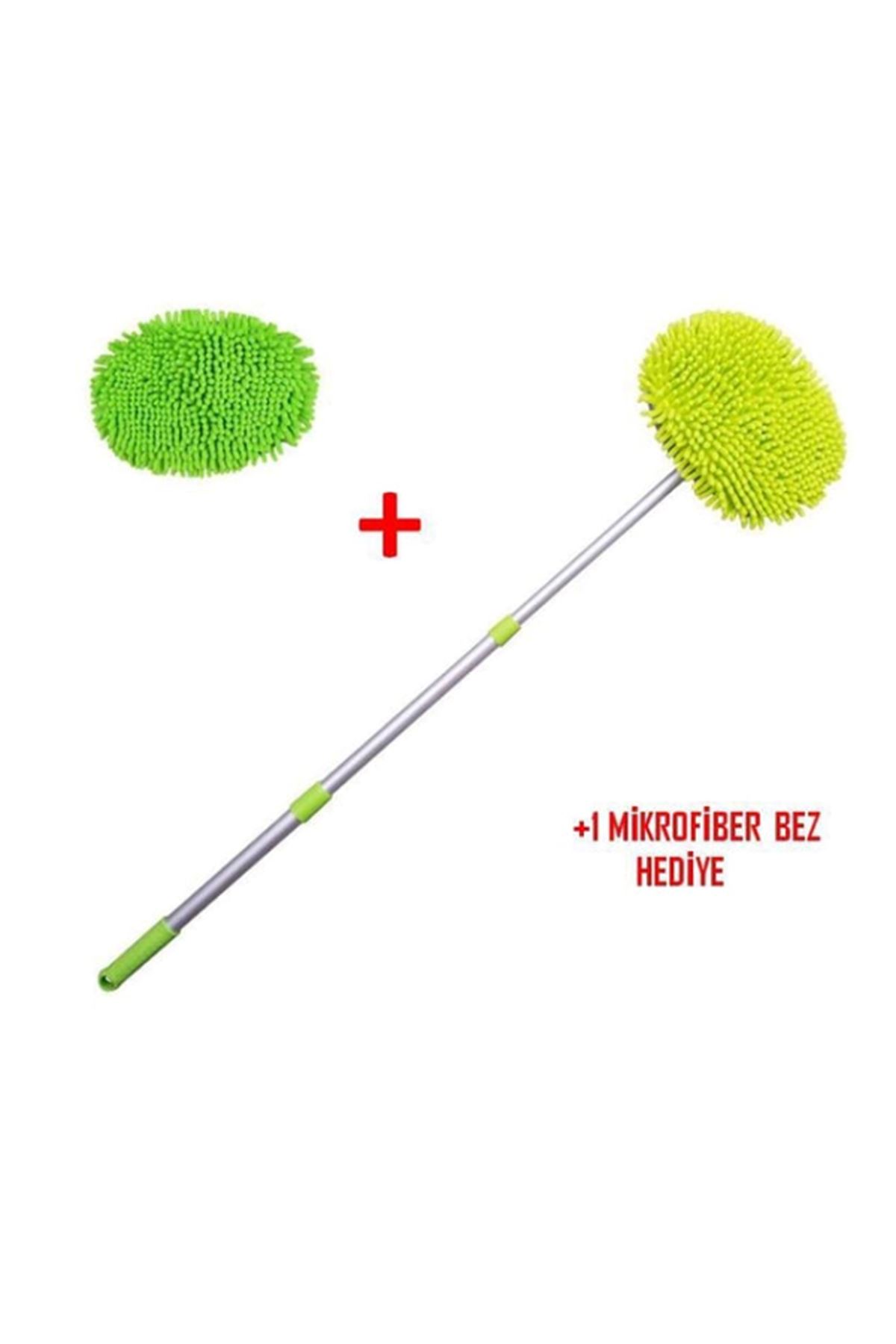 Yedek Bezli Mikrofiber Araba Yıkama Fırçası