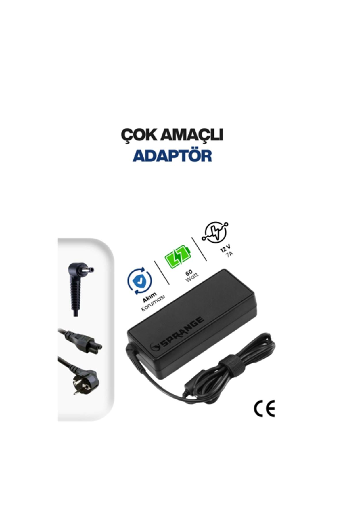 12V 5A 5.5 * 2.5mm 60W Led ve Modem Adaptörü