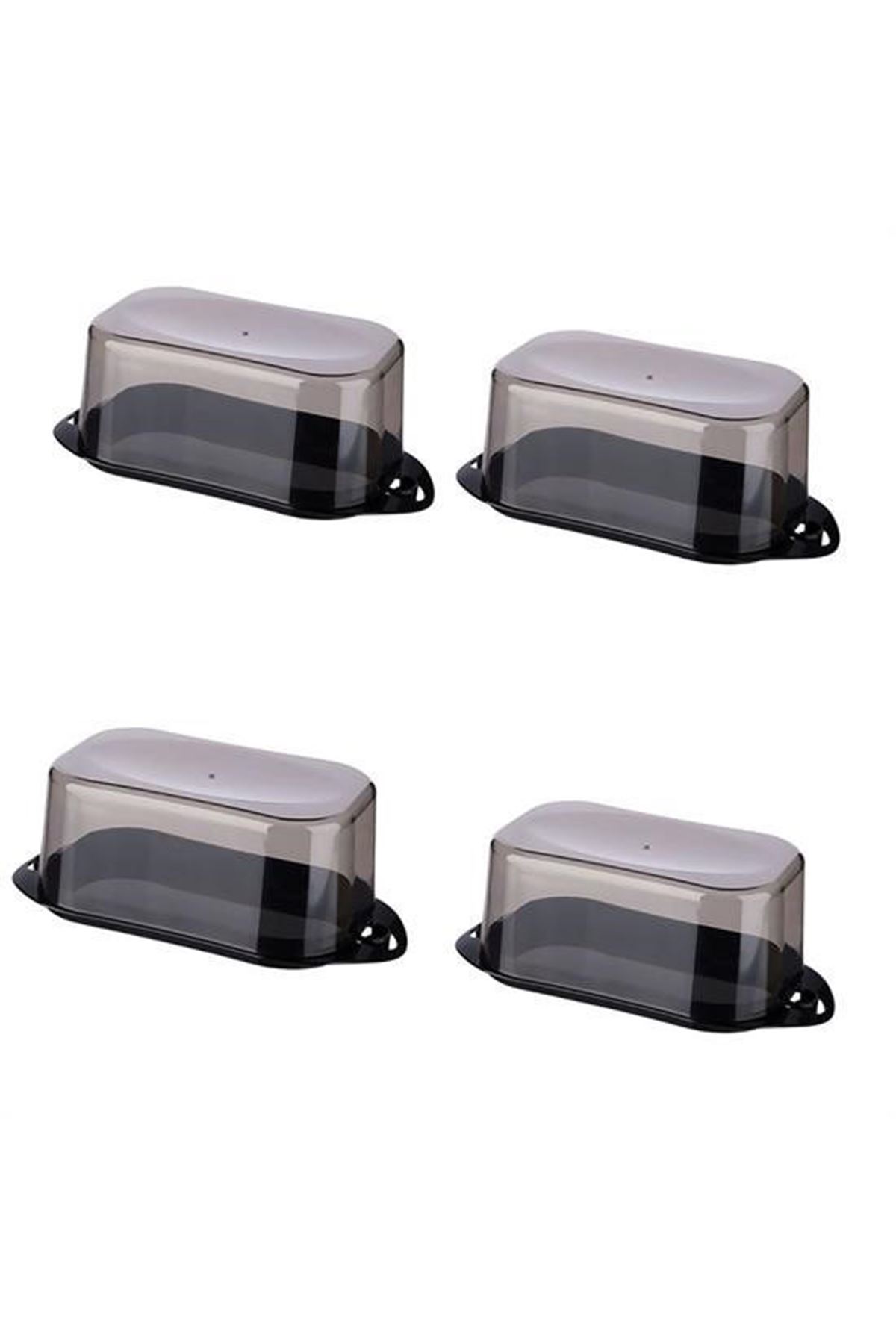 Tbl Dekor® Kilitli Plastik Kapaklı Kahvaltılık Tereyağlık Peynirlik Erzak Saklama Kabı Ap-9428