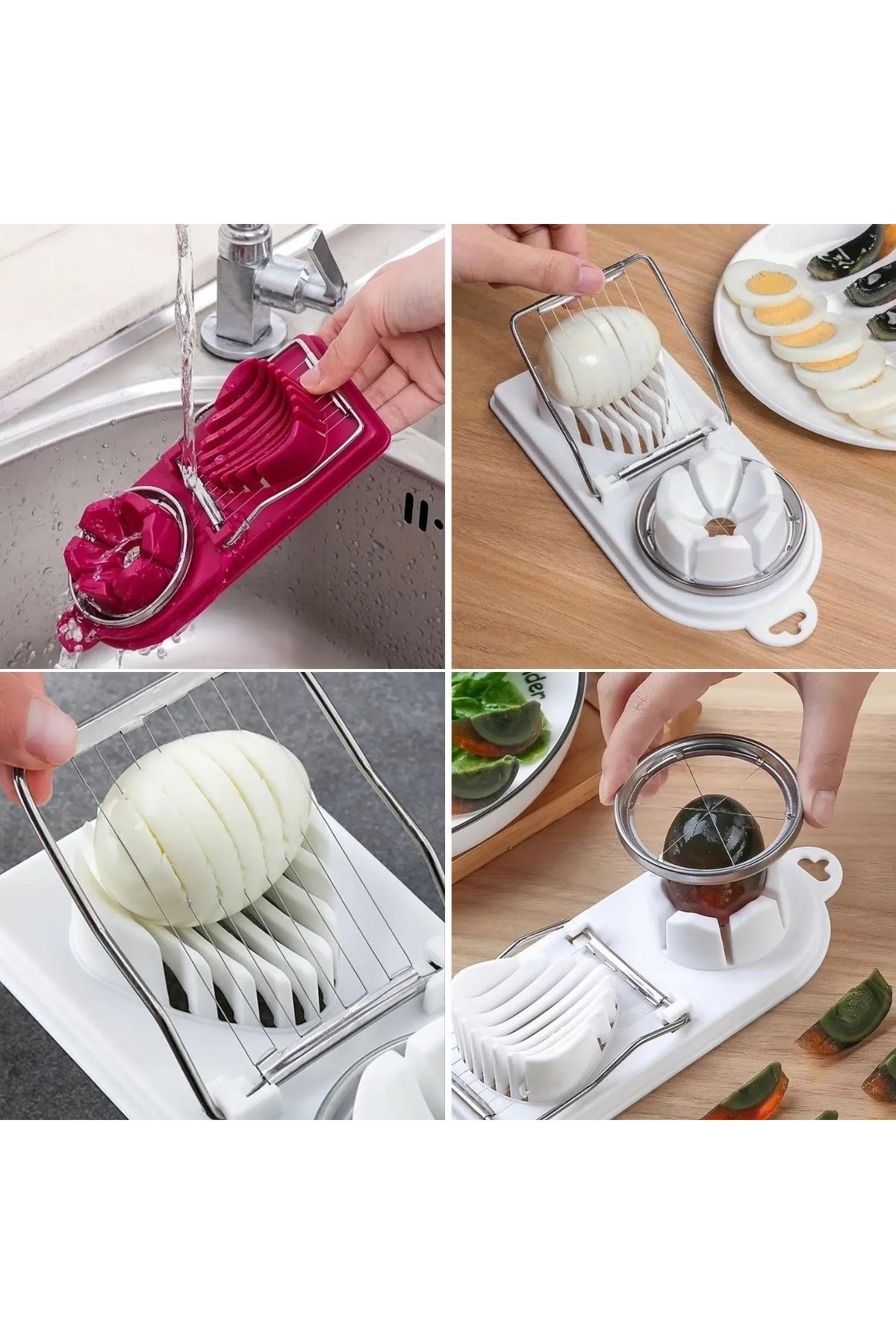 Tbl Dekor® Çok Fonksiyonlu Eşit Yumurta ,Meyve Dilimleyici Kesici Aparat