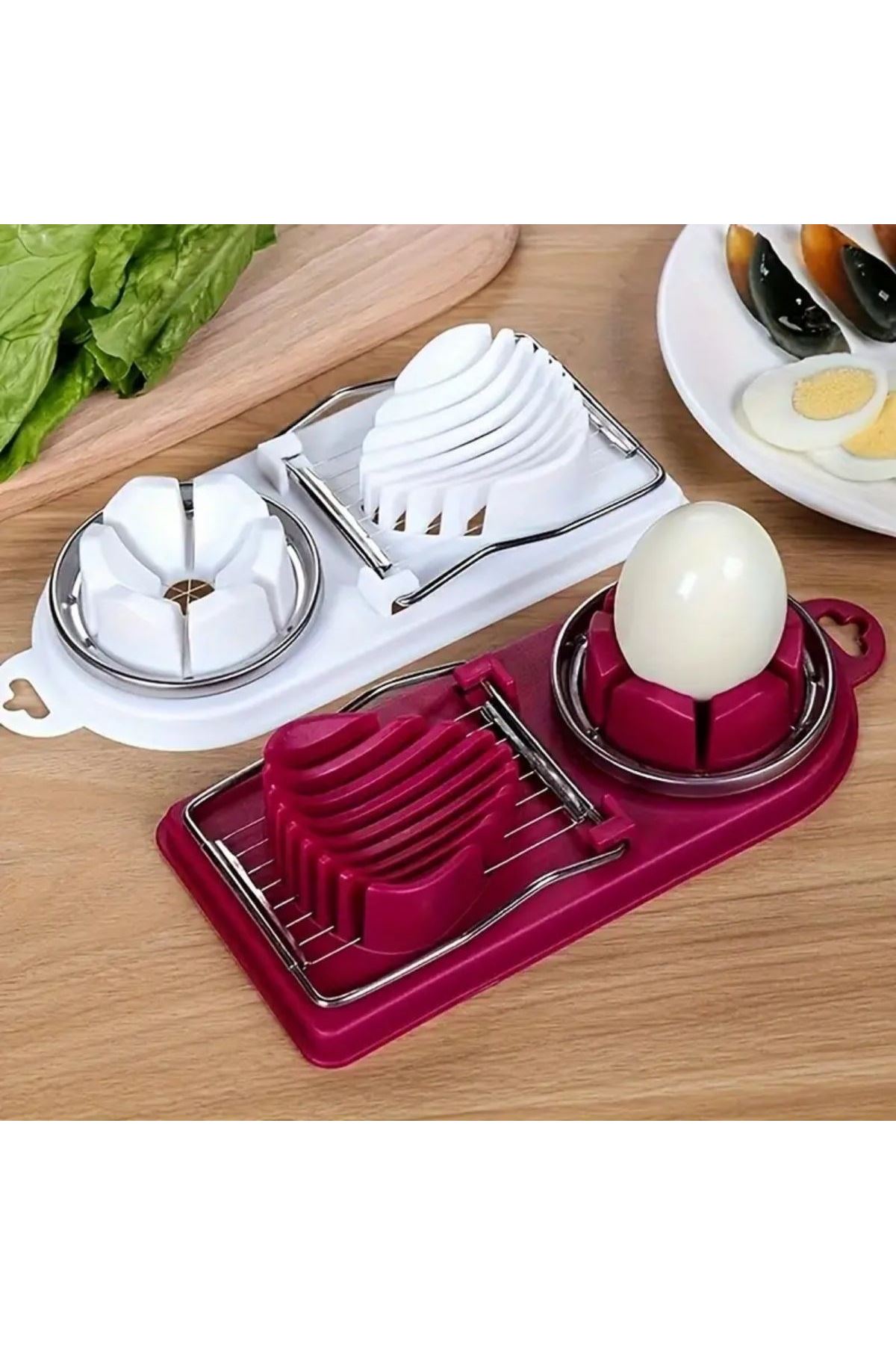 Tbl Dekor® Çok Fonksiyonlu Eşit Yumurta ,Meyve Dilimleyici Kesici Aparat