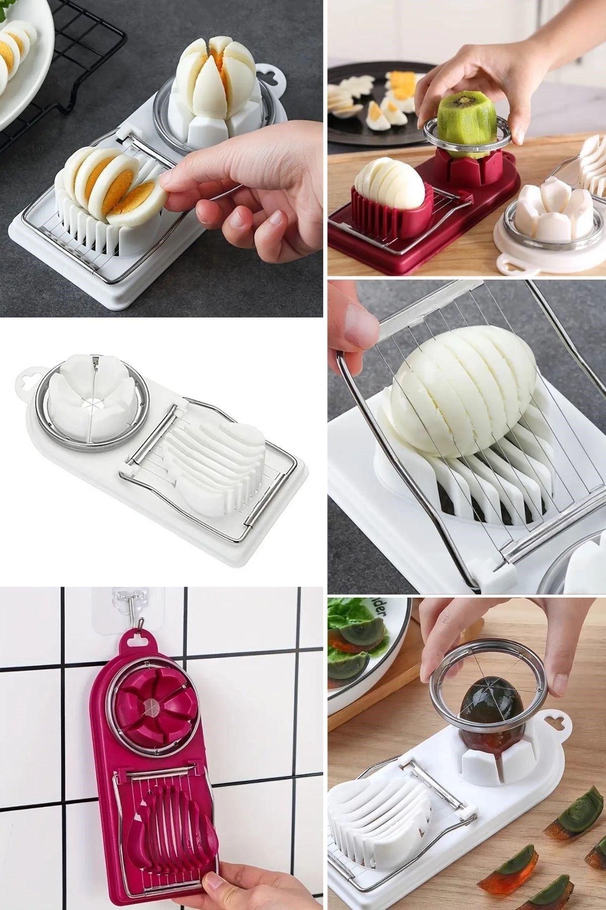 Tbl Dekor® Çok Fonksiyonlu Eşit Yumurta ,Meyve Dilimleyici Kesici Aparat