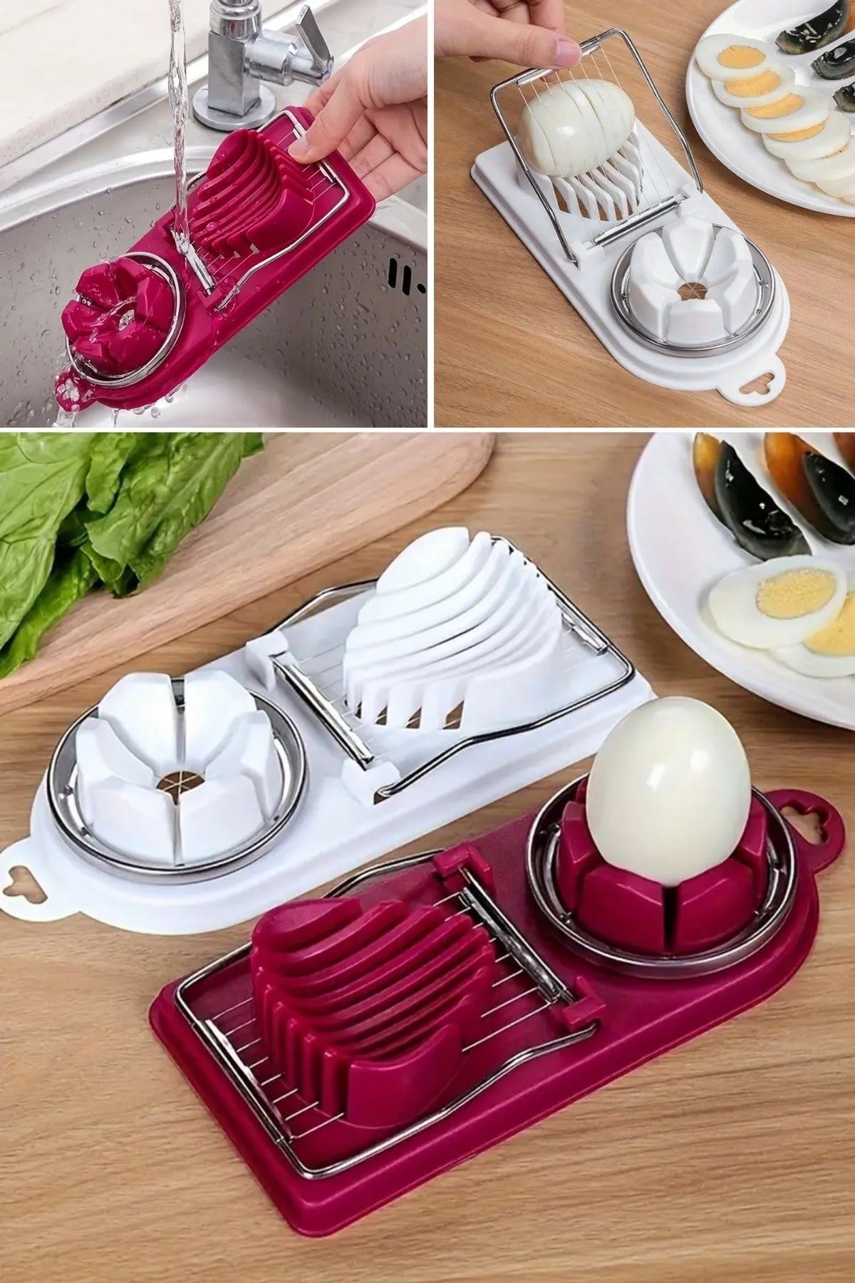 Tbl Dekor® Çok Fonksiyonlu Eşit Yumurta ,Meyve Dilimleyici Kesici Aparat