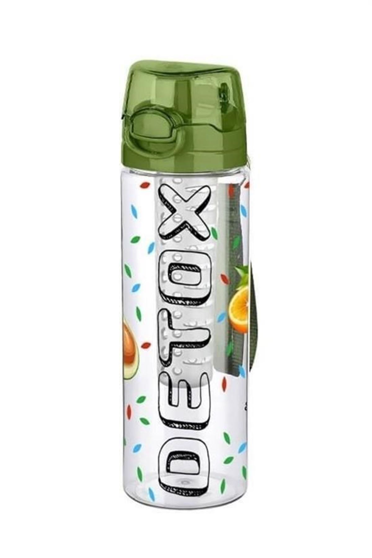 Tbl Dekor® Tutma Saplı Kilitli Kendiliğinden Süzgeçli Kolay Taşınabilir Detoks Sporcu Diyet Matarası