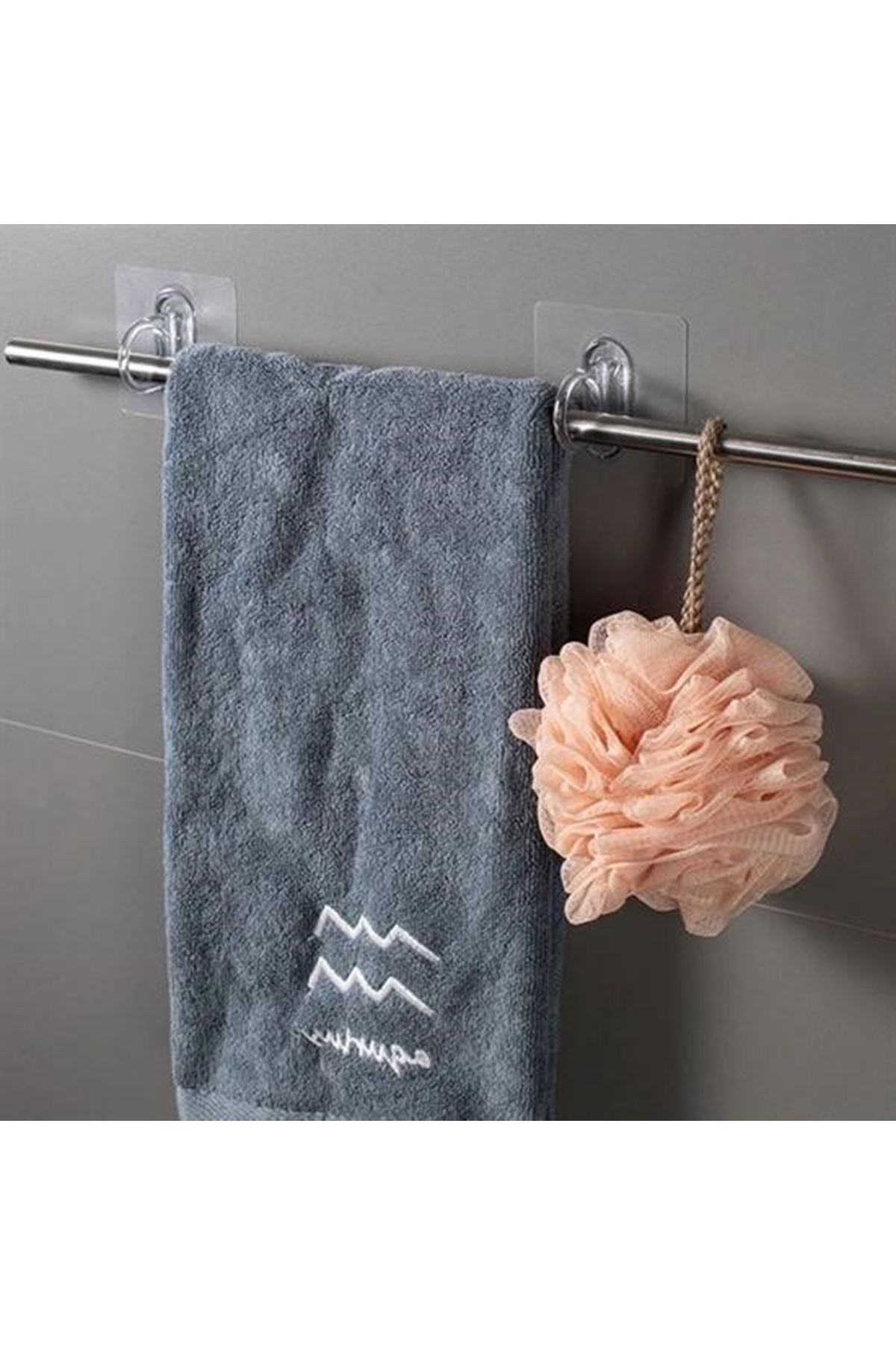 Süper Yapışkanlı Çok Amaçlı Cember Askı 2 Adet