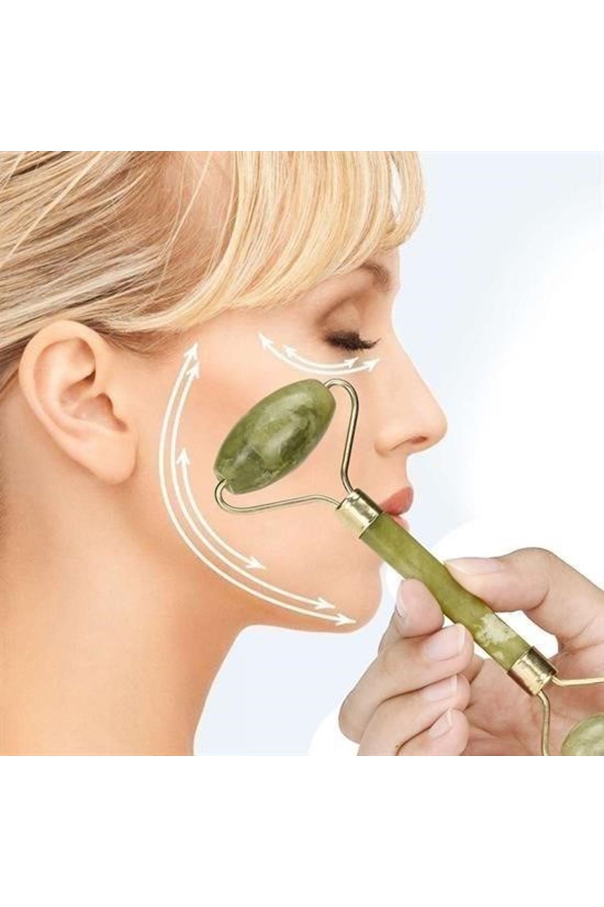 Tbl Dekor® Yeşim Taşı Çift Taraflı Cilt Masaj Aleti