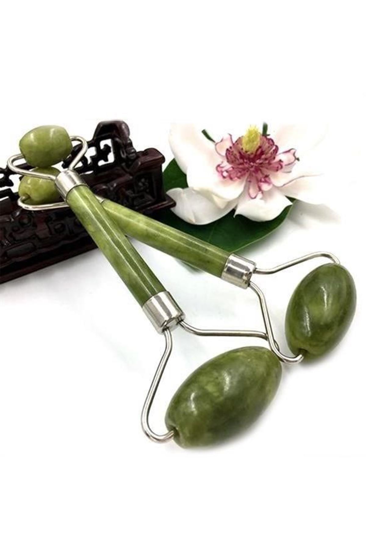 Tbl Dekor® Yeşim Taşı Çift Taraflı Cilt Masaj Aleti