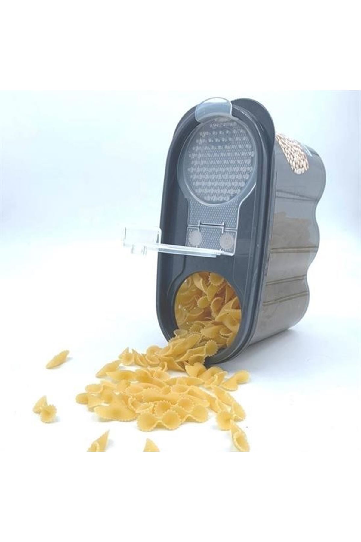 Tbl Dekor® 2 Kapaklı Ölçekli Erzak Saklama Kabı - 1,2 Litre - SA930