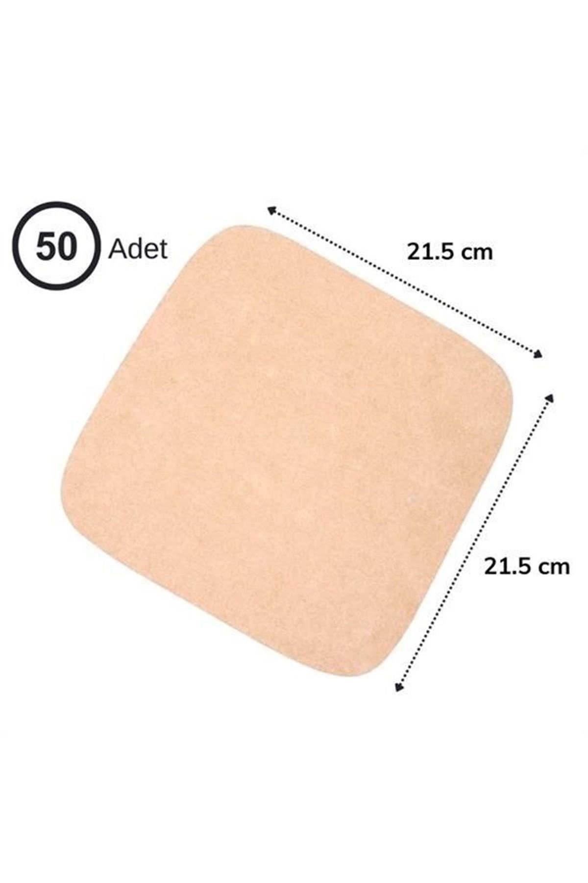 100 Adet Air Fryer Pişirme Kağıdı Tek Kullanımlık Yağ Su Geçirmez Yapışmaz Deliksiz Düz Kare Model