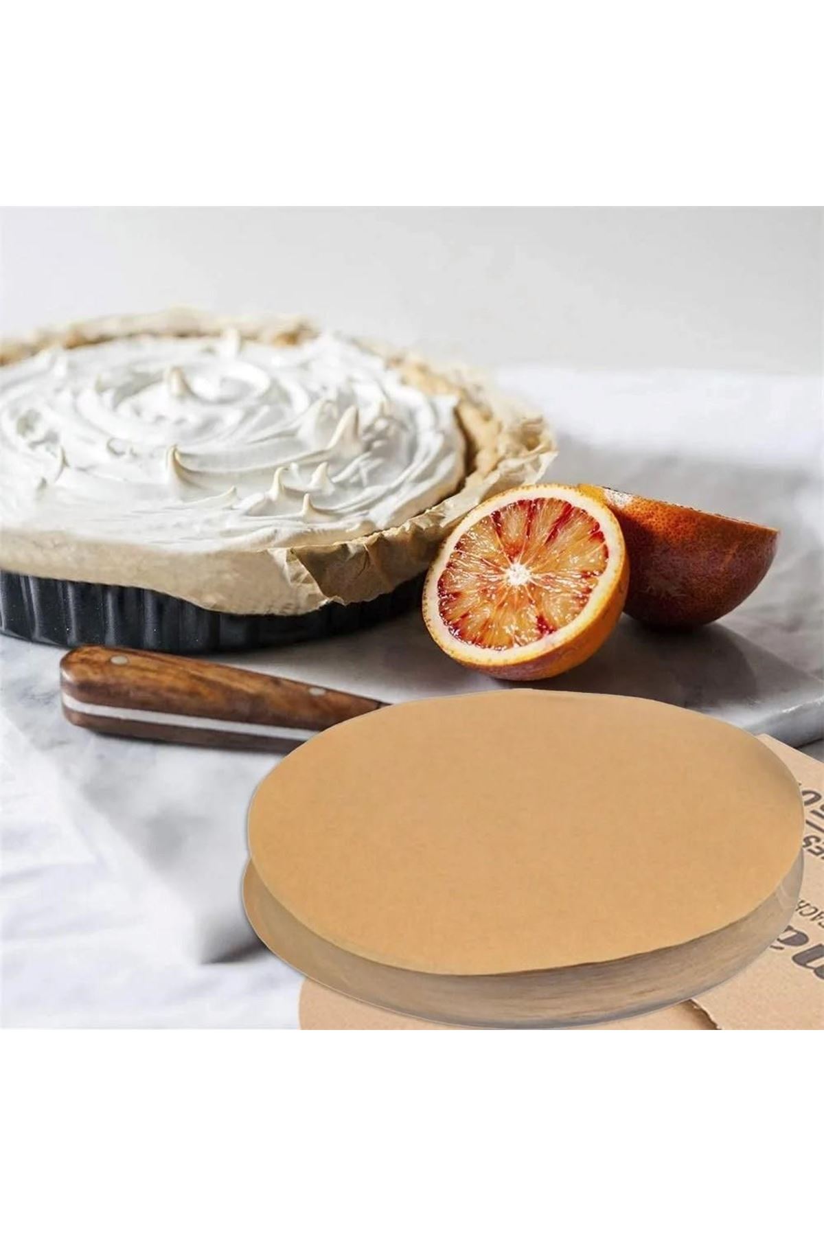 Tbl Dekor® 50 Adet Air Fryer Pişirme Kağıdı Yağ Geçirmez  21,5 cm Yuvarlak Model XXL Model Uyumlu