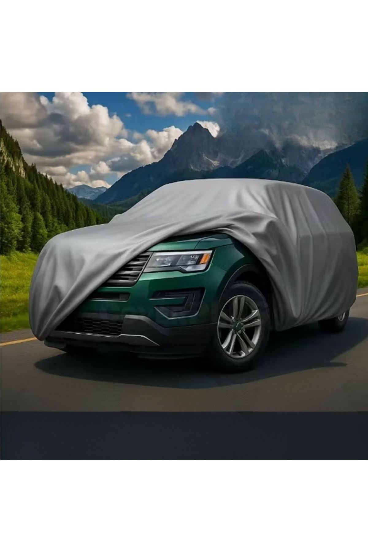 Tbl Dekor® Su Geçirmez Yağmur,Kar,Dolu Koruyucu Sedan Araçlara Uyumlu Oto Araba Brandası-Araç Örtüsü