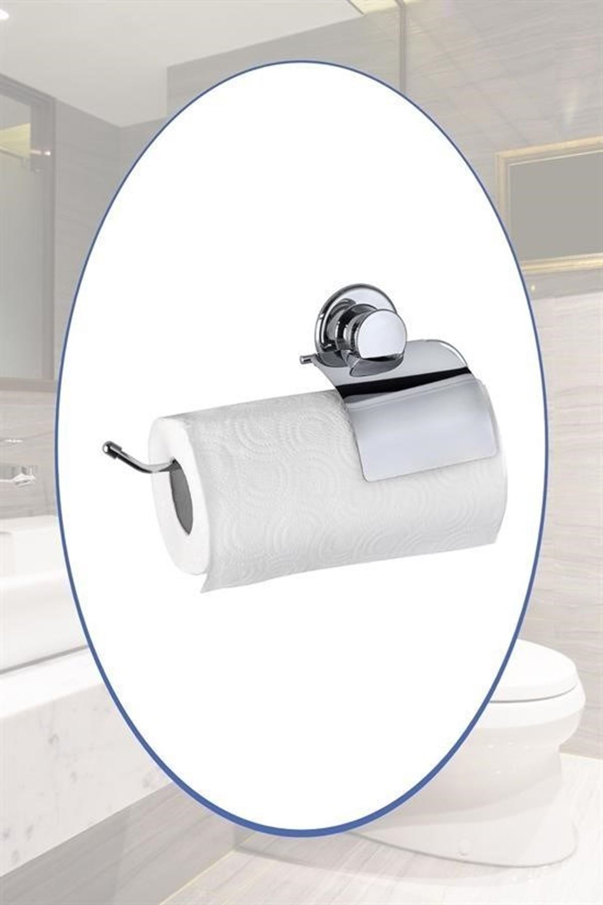 Tbl Dekor® Vantuzlu Yapışkanlı Kağıt Havluluk Rulo Havlu Tutacağı Askısı