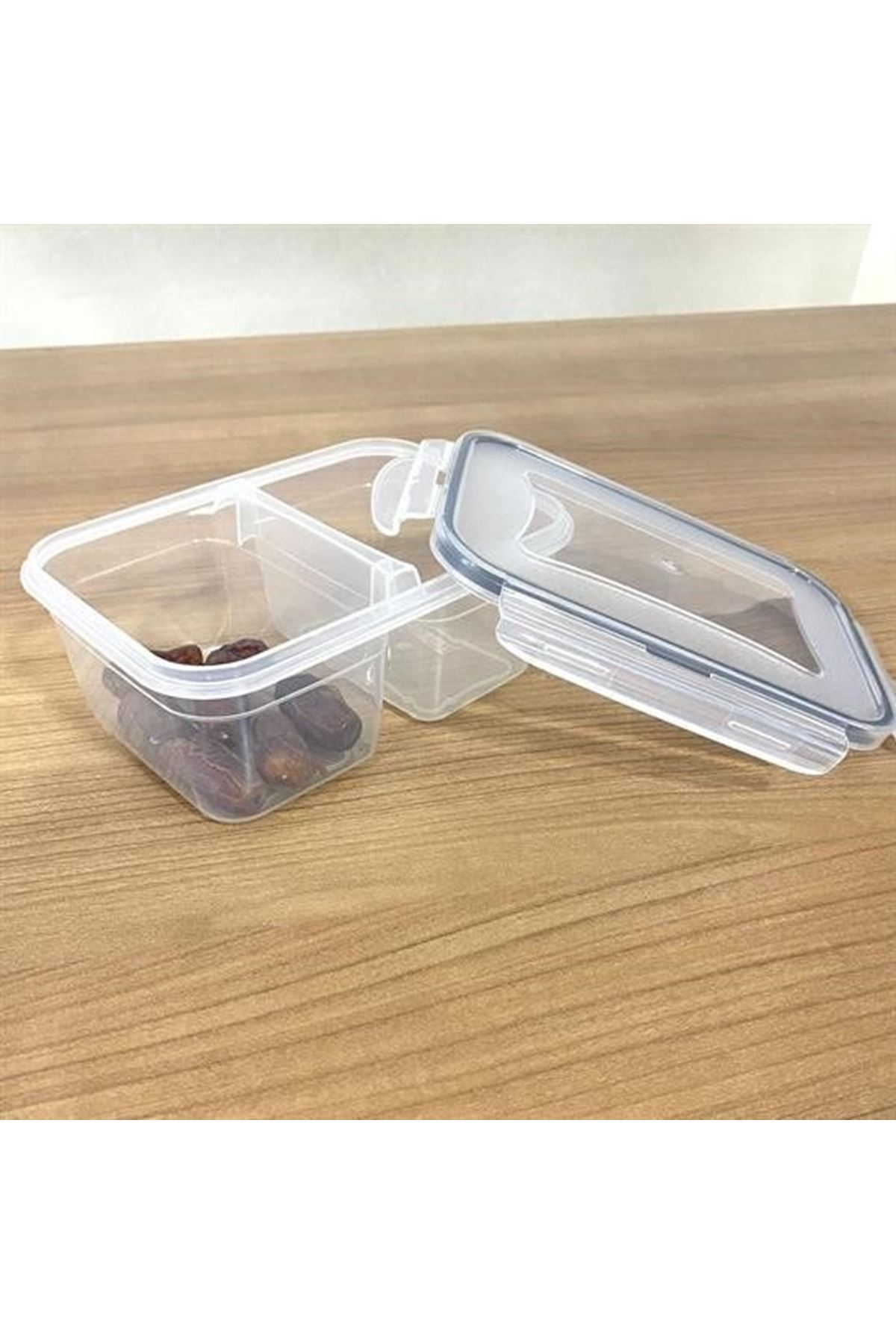 Tbl Dekor® 2 Bölmeli 0,45+0,45 Litre Kilitli Kapaklı Erzak Saklama Kabı LC-524