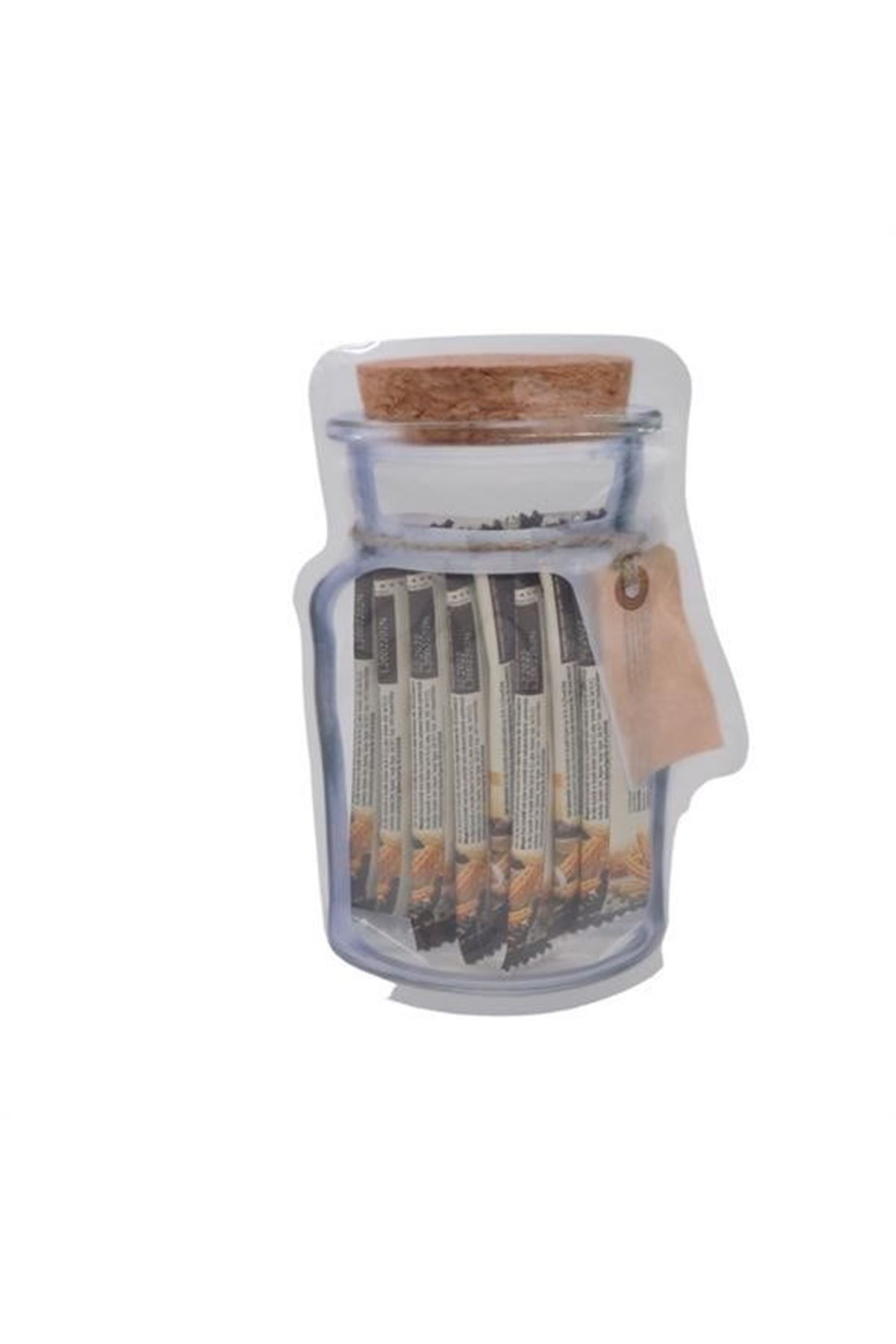 Tbl Dekor® Kavanoz Görünümlü Kilitli Poşet Çıtçıtlı ve Pratik Torba 4 Adet