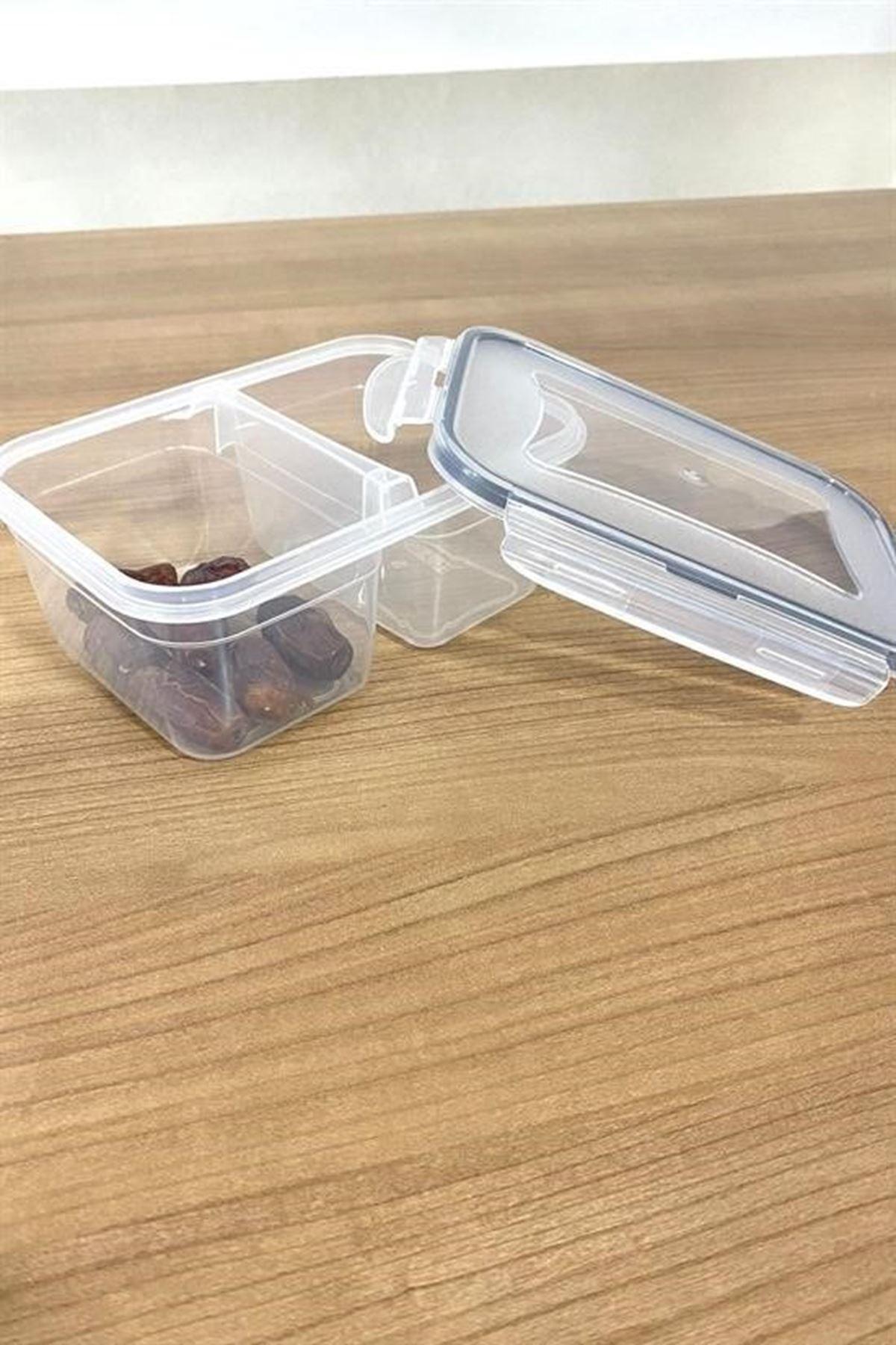 Tbl Dekor® 2 Bölmeli 0,45+0,45 Litre Kilitli Kapaklı Erzak Saklama Kabı LC-524