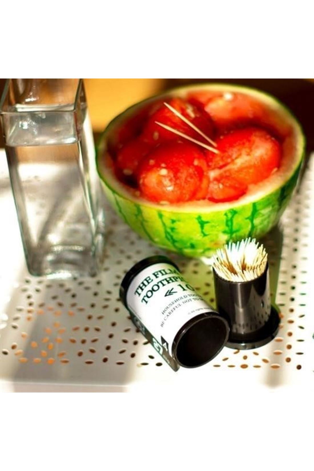 Dörtgen Fotoğraf Filmi Şeklinde Kürdanlık Kürdan Tutucu Kutu