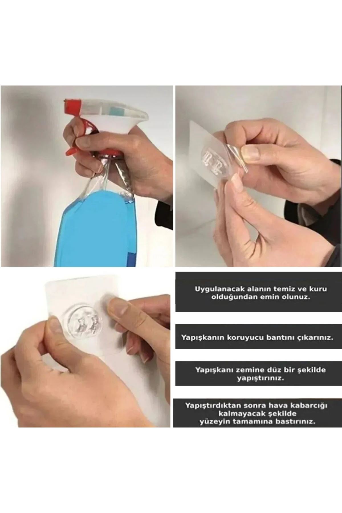 Tbl Dekor® Yapışkanlı Banyo Köşeliği Kancalı Köşe Rafı Duş Şampuanlık Duvar Düzenleyici Organizer Raf