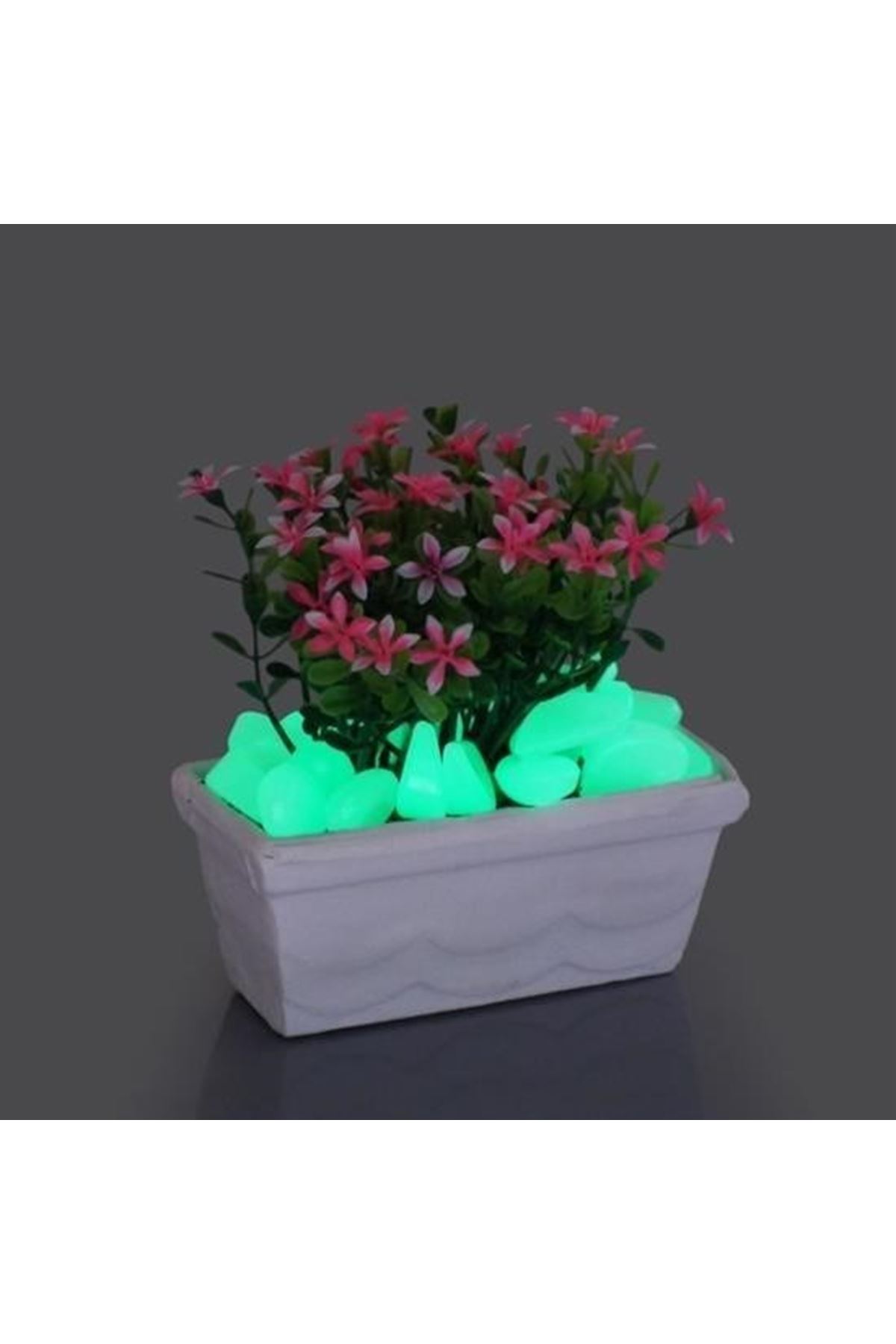 Tbl Dekor® Gece Karanlıkta Işık Vererek Parlayan Dekoratif Çakıl Taşları