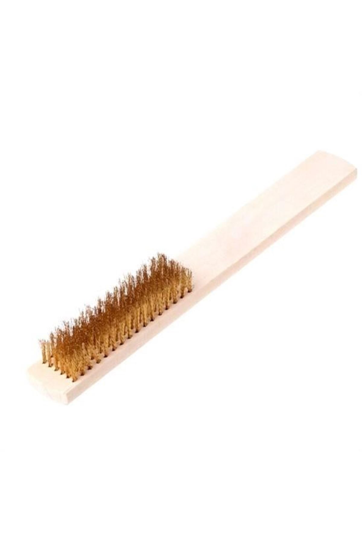 Tbl Dekor® Metal Telli Fırça Ahşap Saplı Pas Kir Sökme Temizleme Fırçası