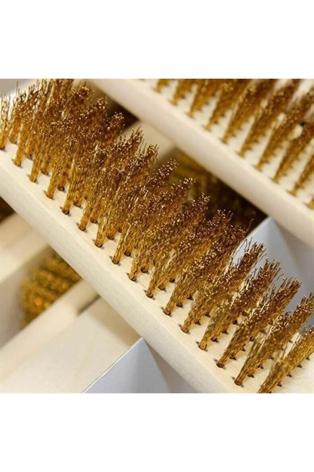 Tbl Dekor® Metal Telli Fırça Ahşap Saplı Pas Kir Sökme Temizleme Fırçası