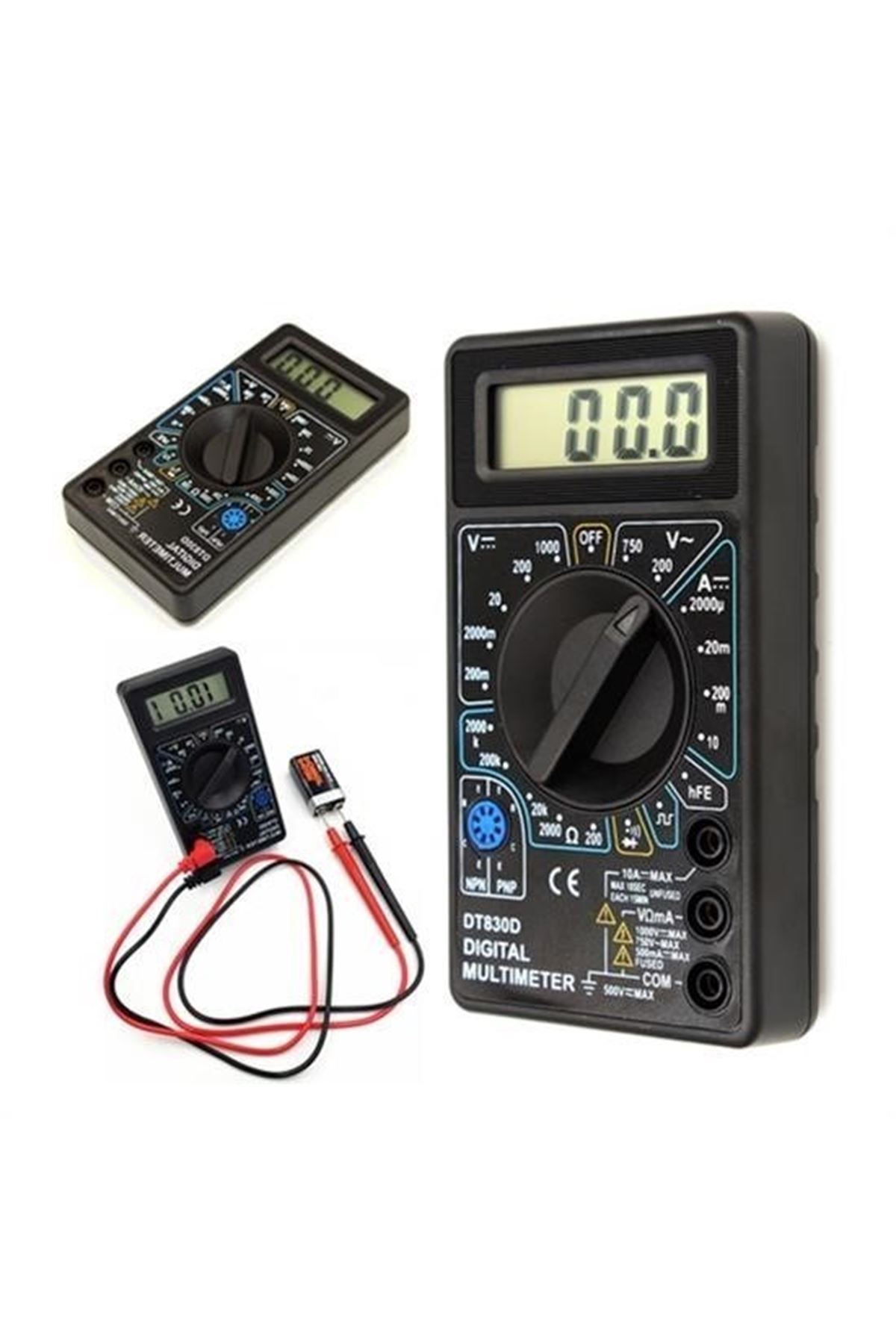 Tbl Dekor® Dijital Avometre Multimetre Ölçü Aleti Akım Voltaj Direnç Ölçer